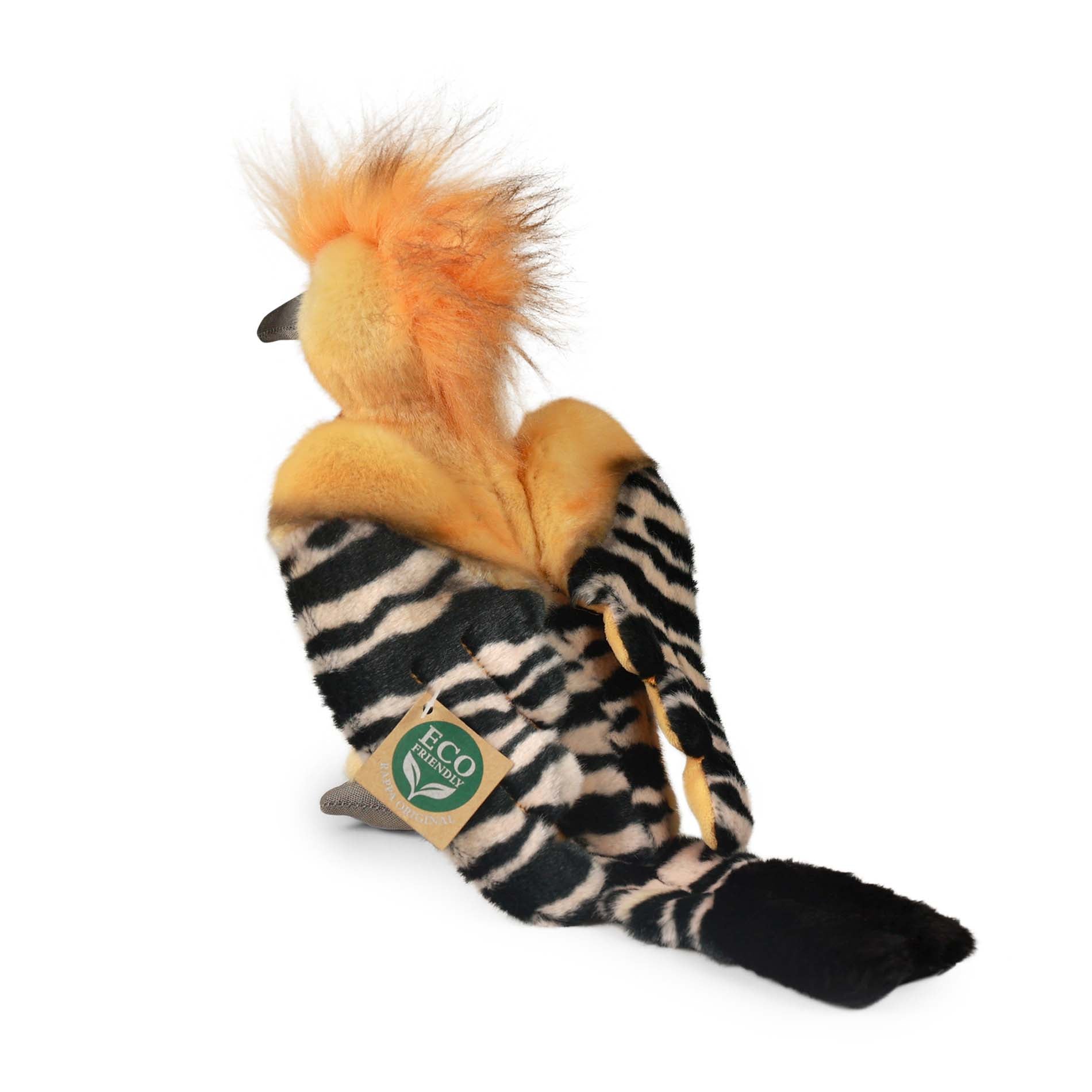 Plush crested hoopoe 22 cm