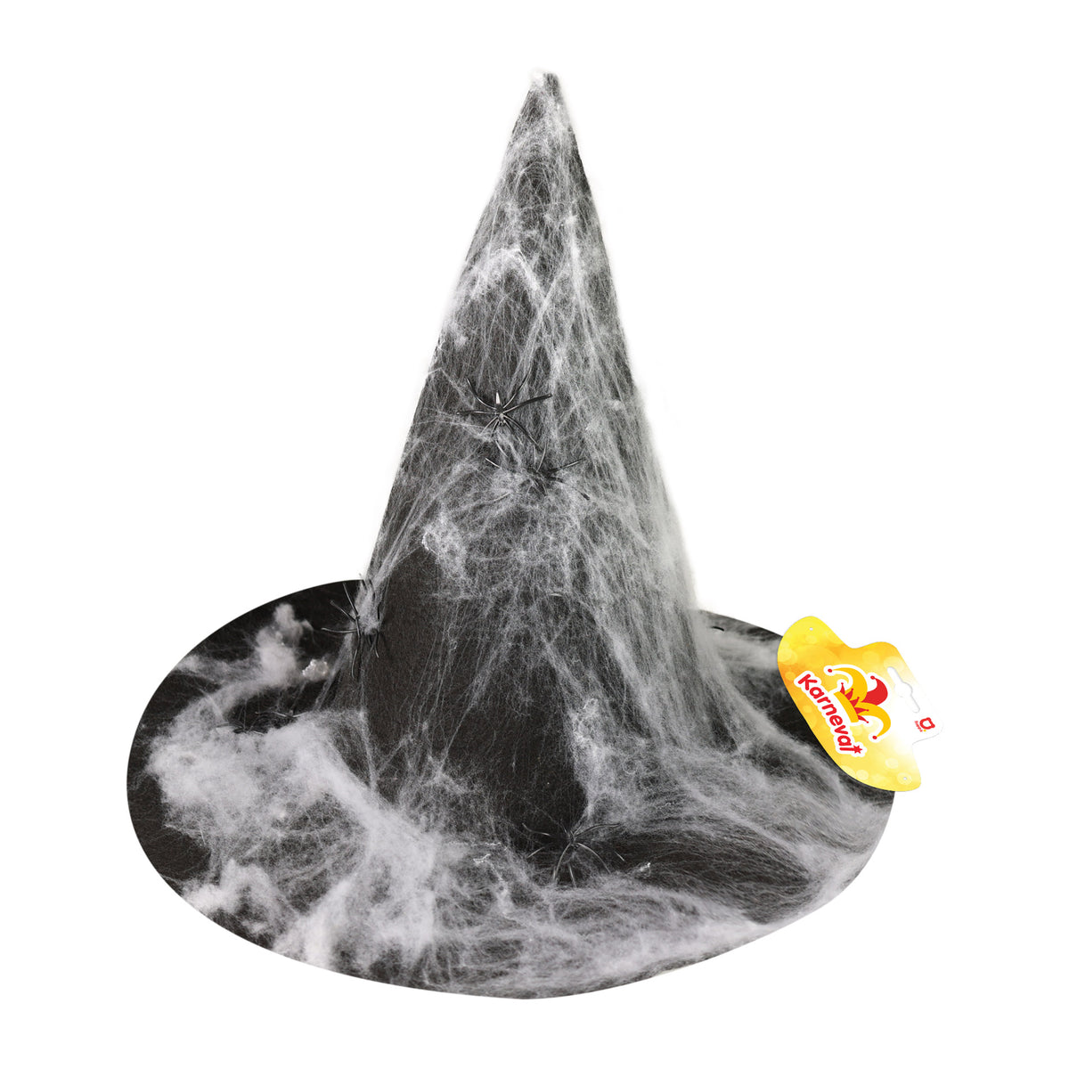 Adult witch hat with spiderweb