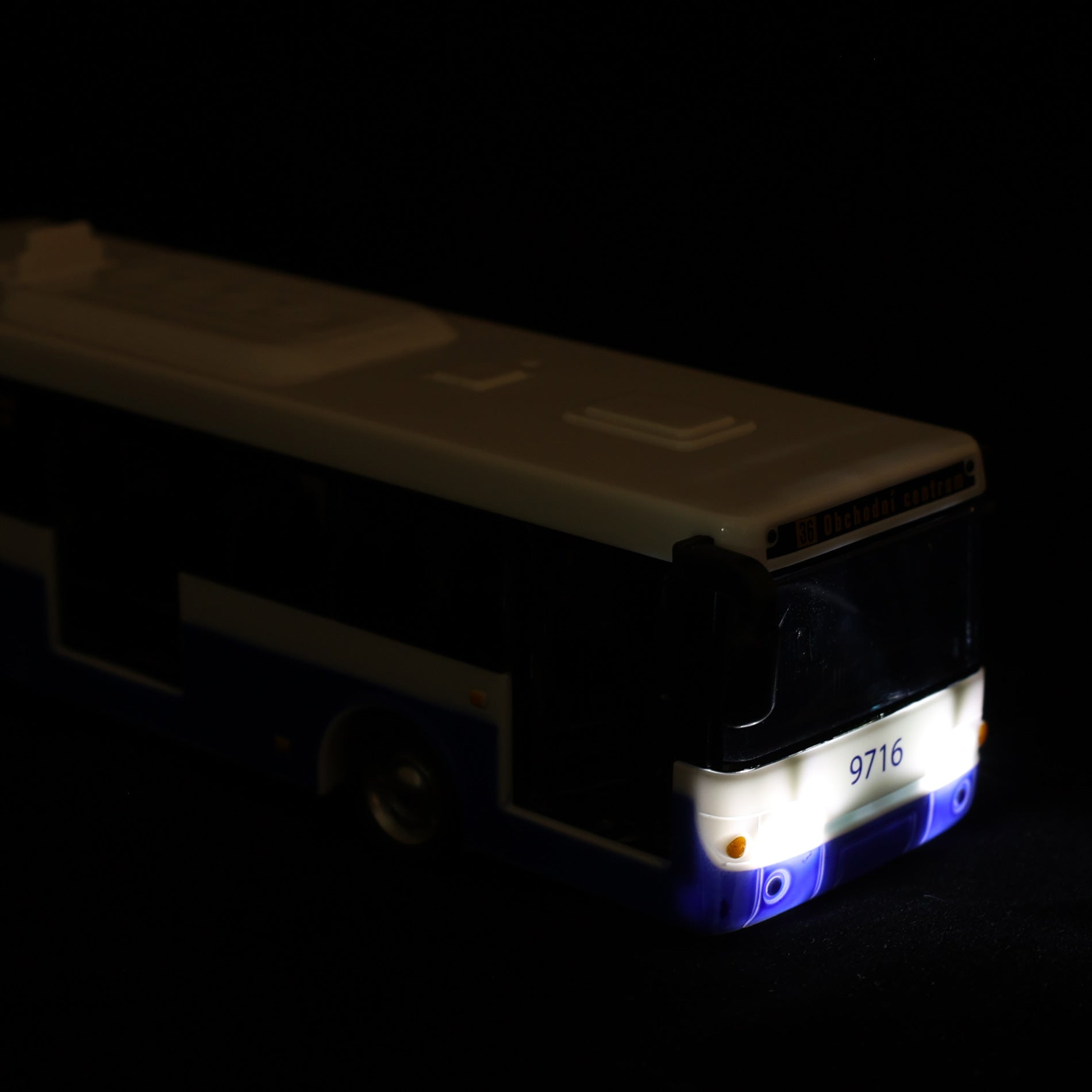 Articulated toy bus with Czech announcements 36 cm