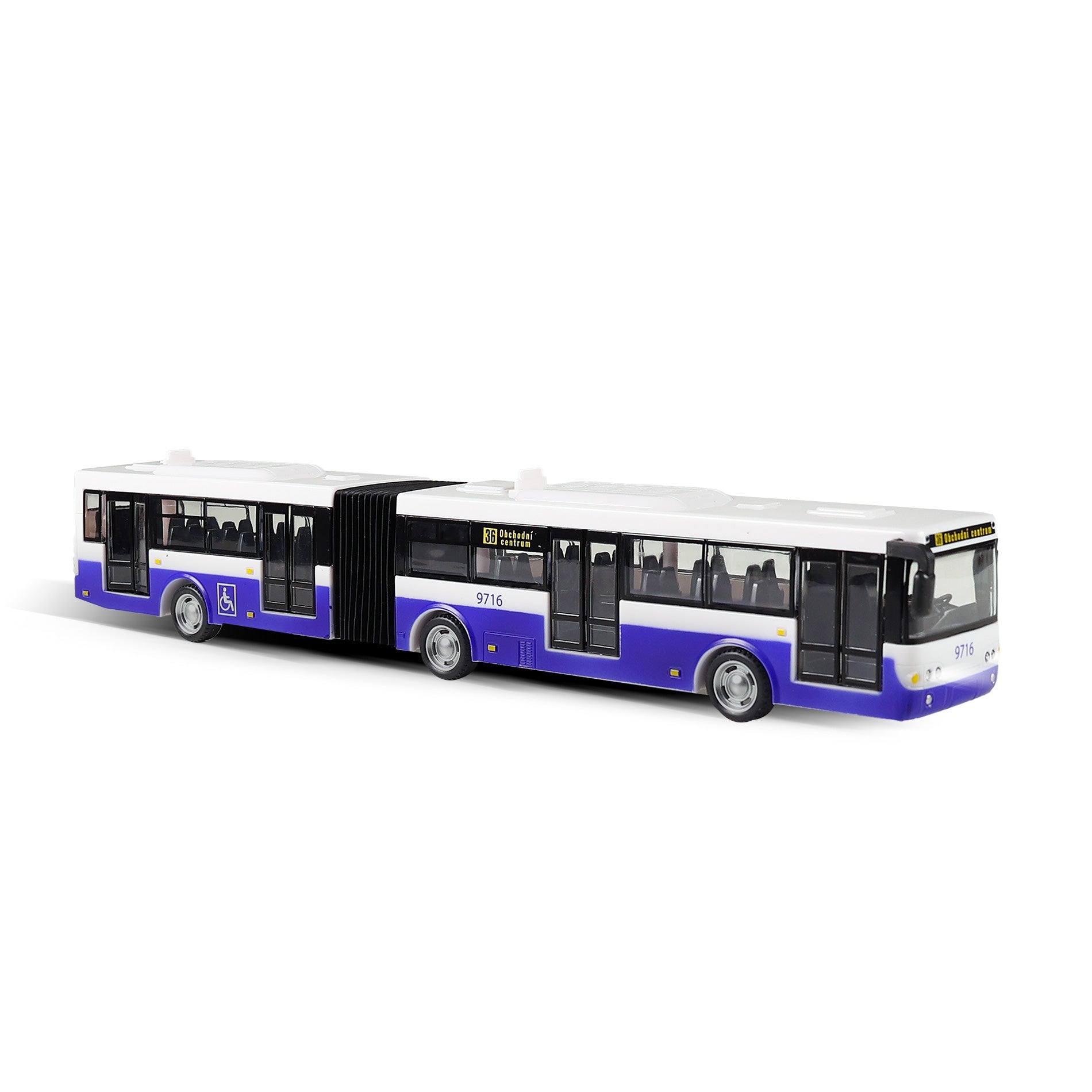 Articulated toy bus with Czech announcements 36 cm