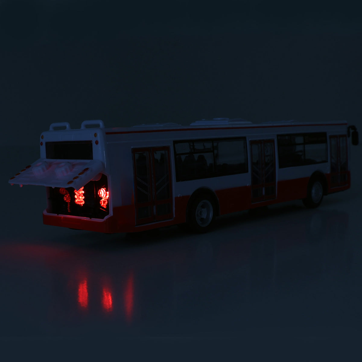 Toy bus with Czech stop announcements 28 cm