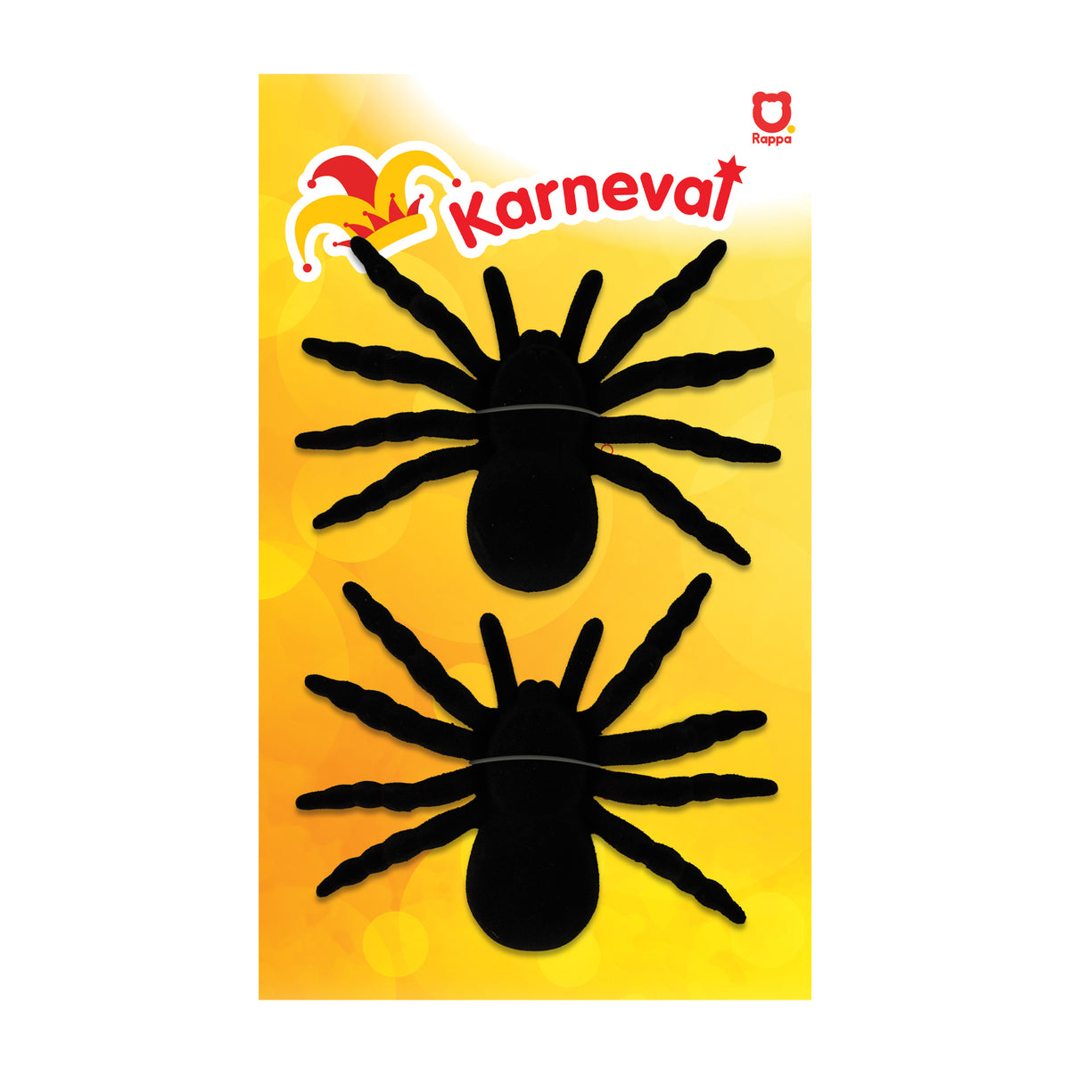 Black spider Halloween decorations 11 cm, 2 pcs