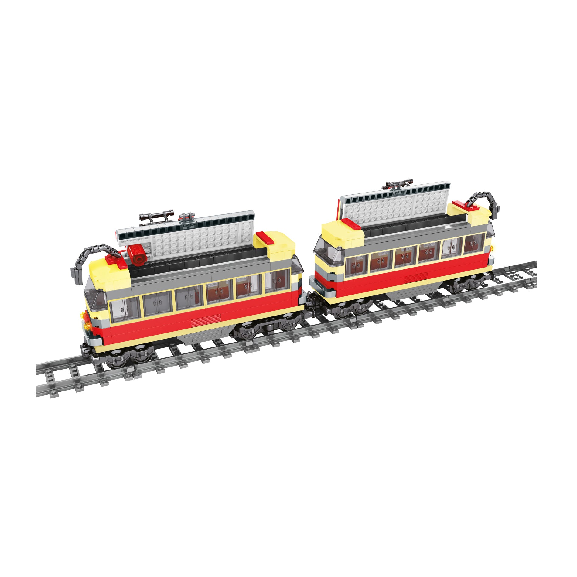 BLOXO tram building set with tracks 724 pcs
