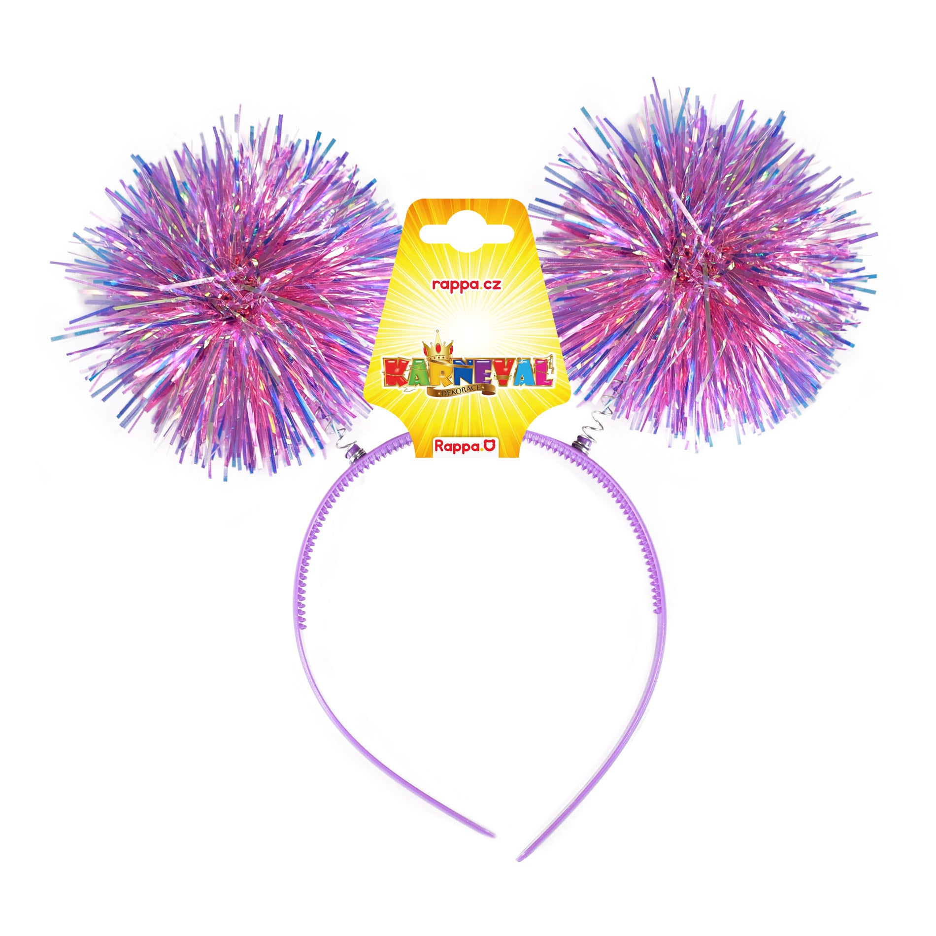 Carnival headband with pom-pom tassels