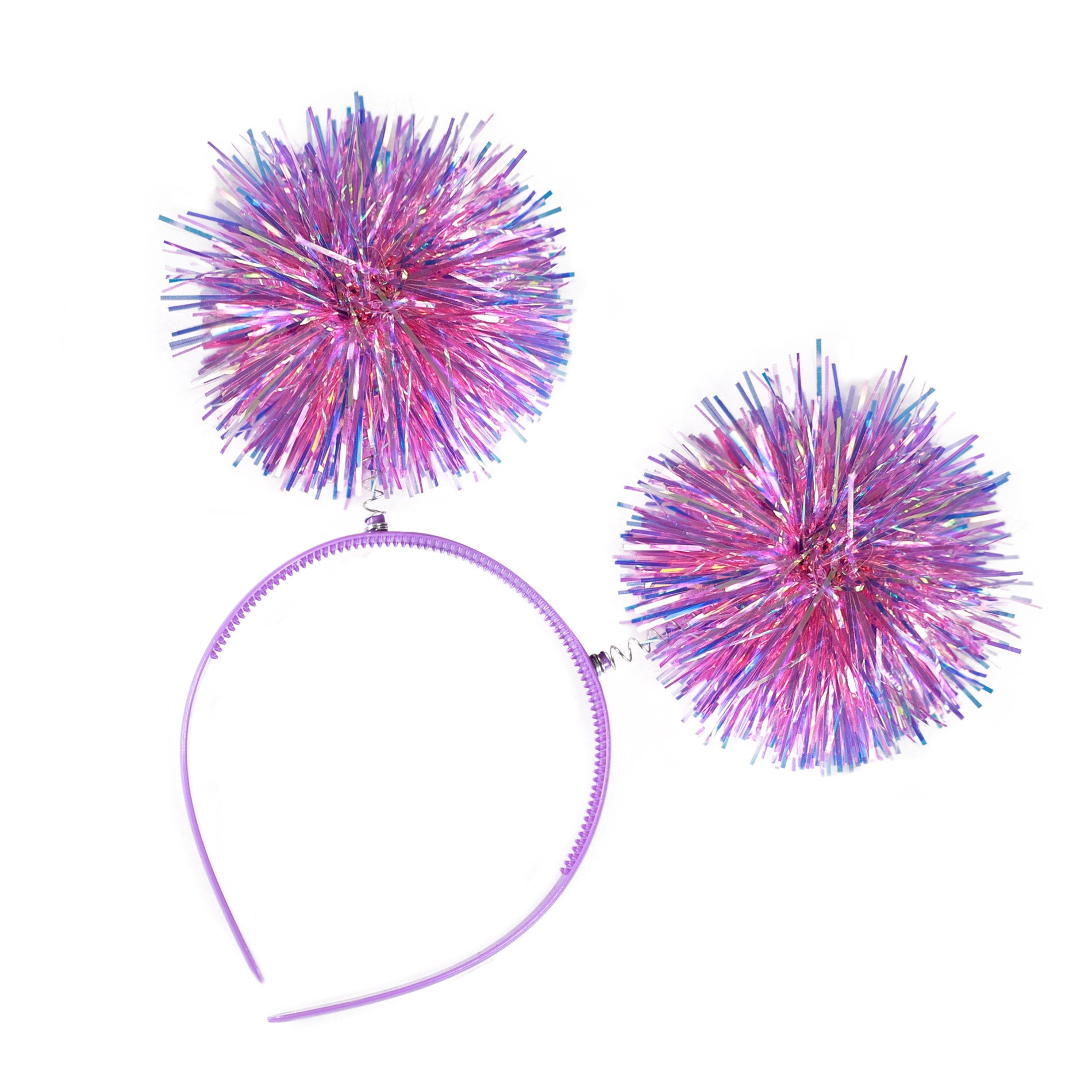 Carnival headband with pom-pom tassels