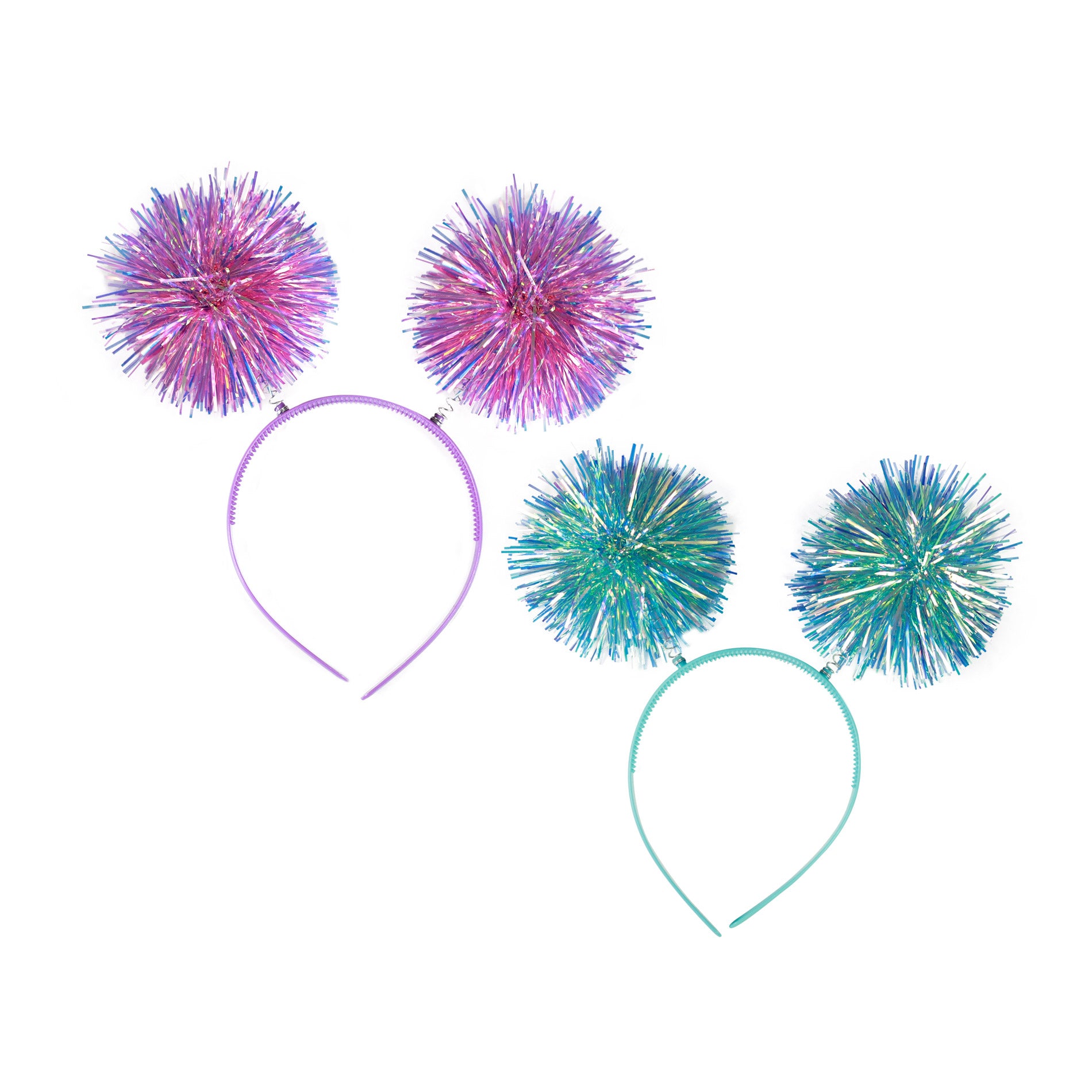 Carnival headband with pom-pom tassels