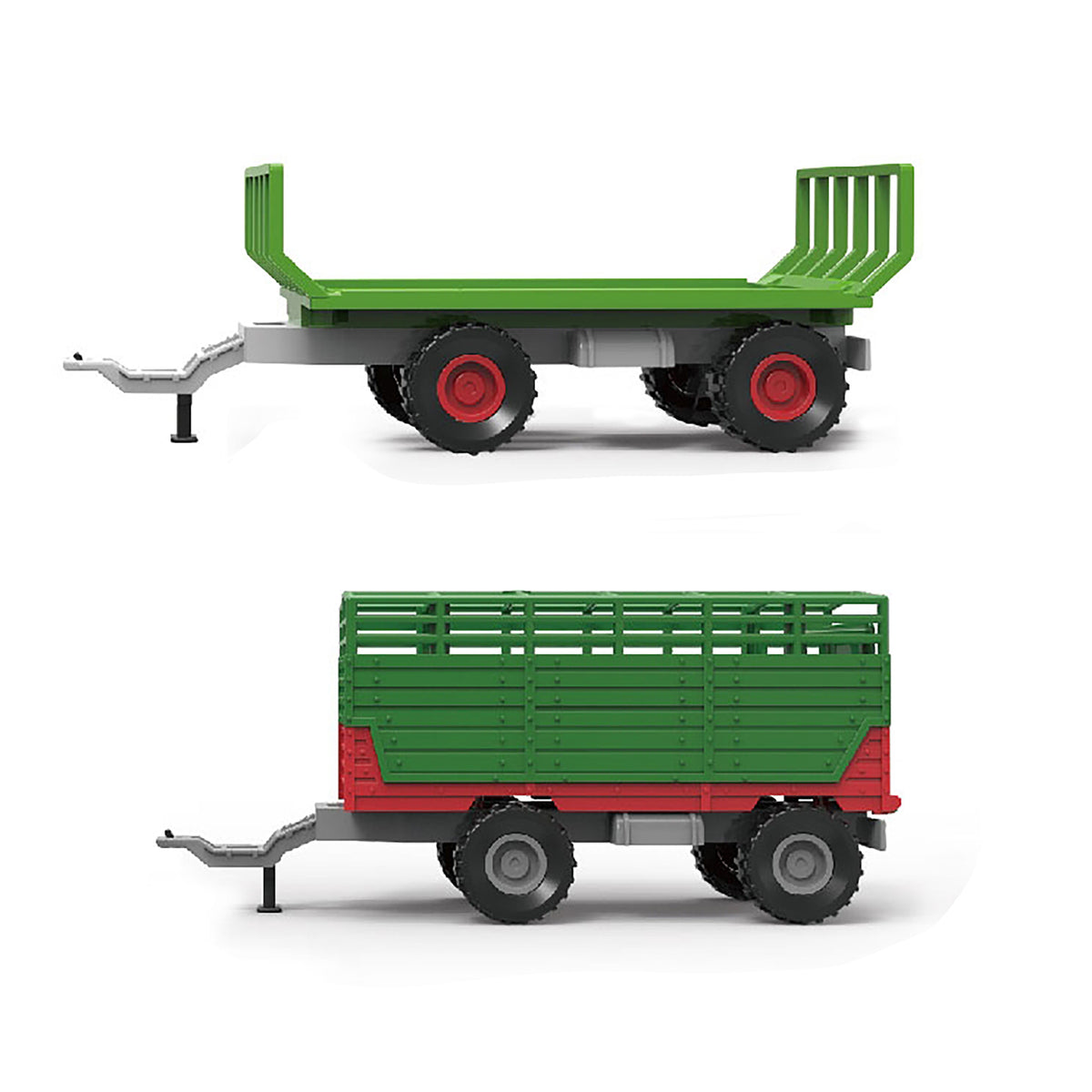 Toy tractor with trailer, sounds and lights