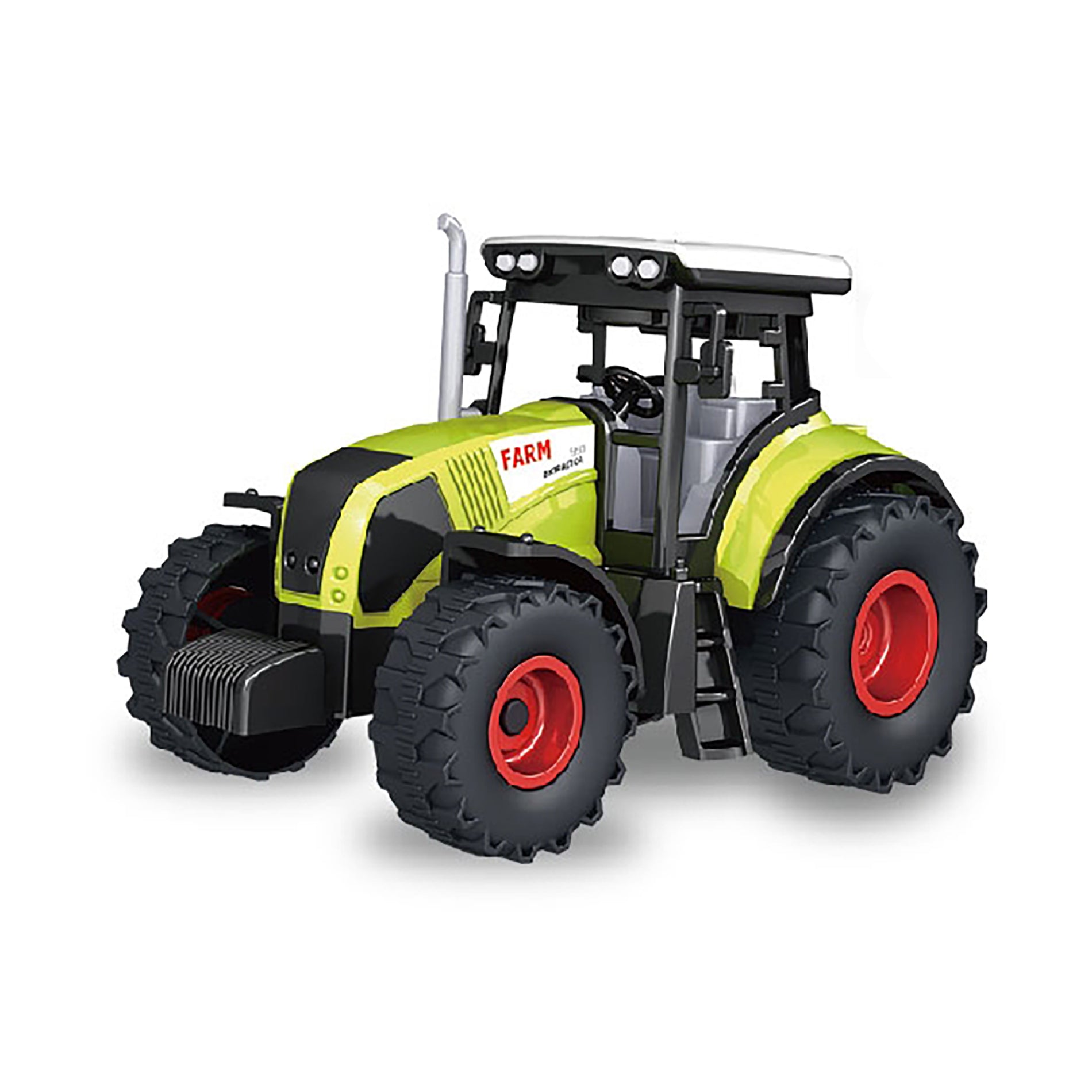 Toy tractor with trailer, sounds and lights