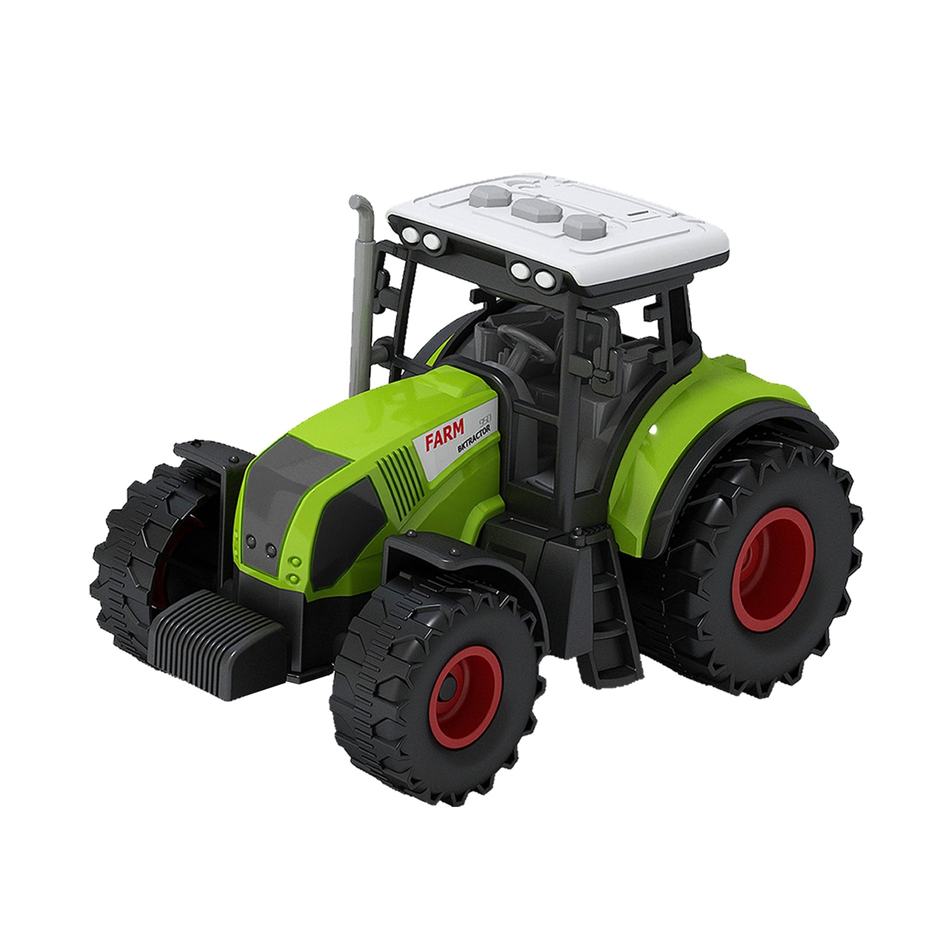 Sound and light tractor with trailer and accessories