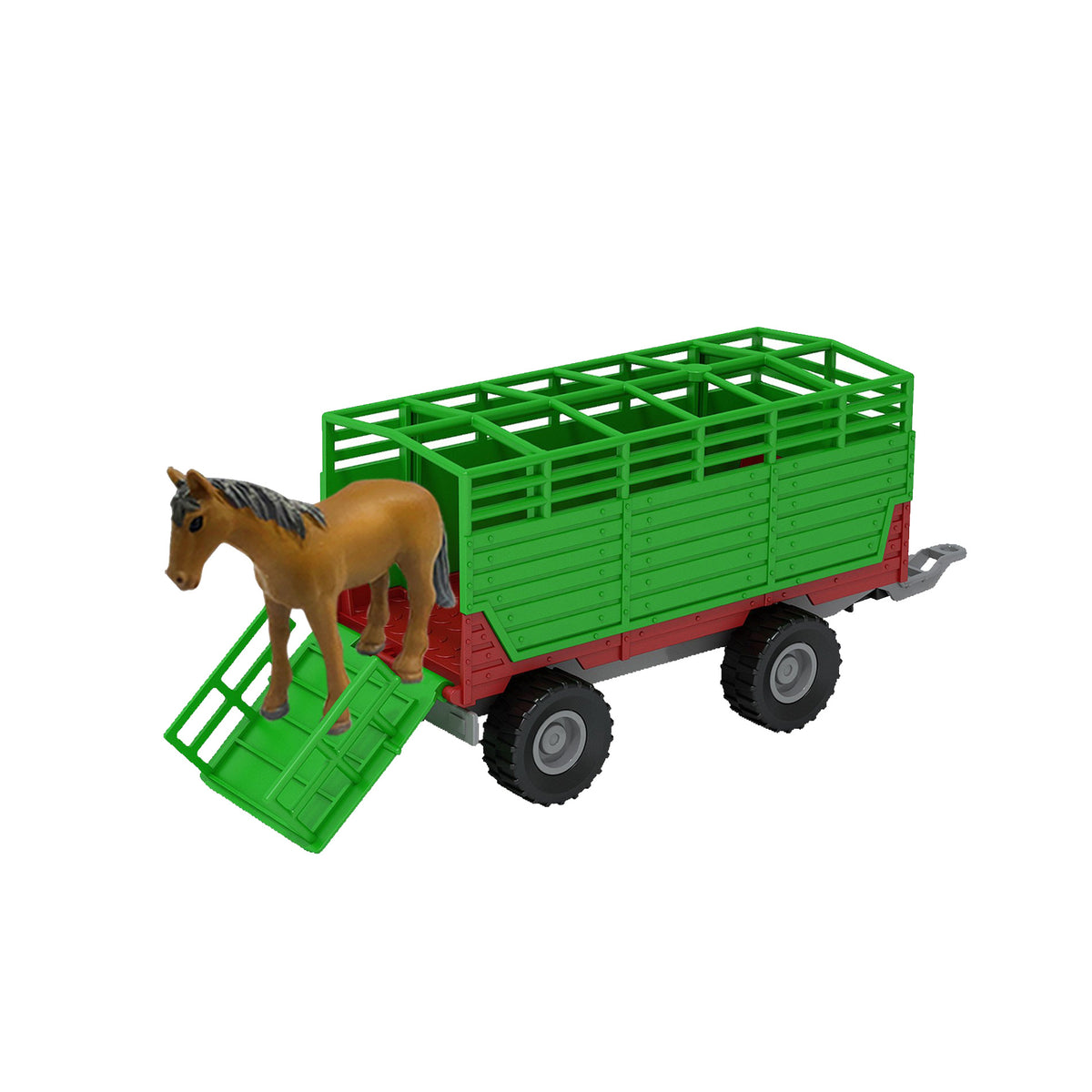 Sound and light tractor with trailer and accessories