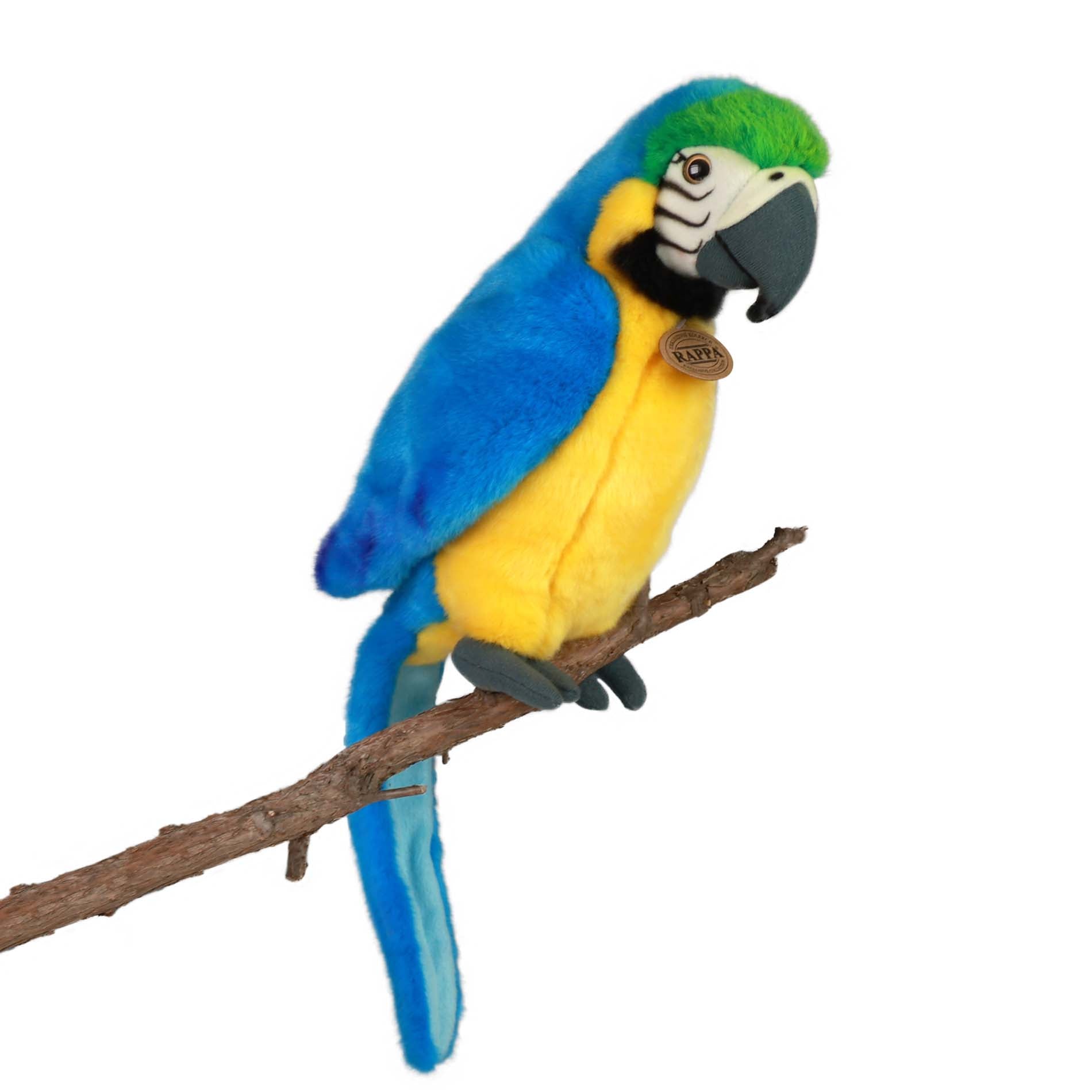 Plush macaw 28 cm