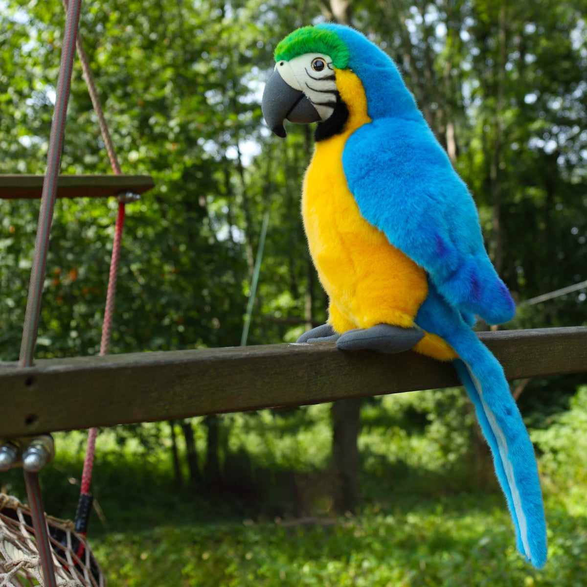 Plush macaw 28 cm