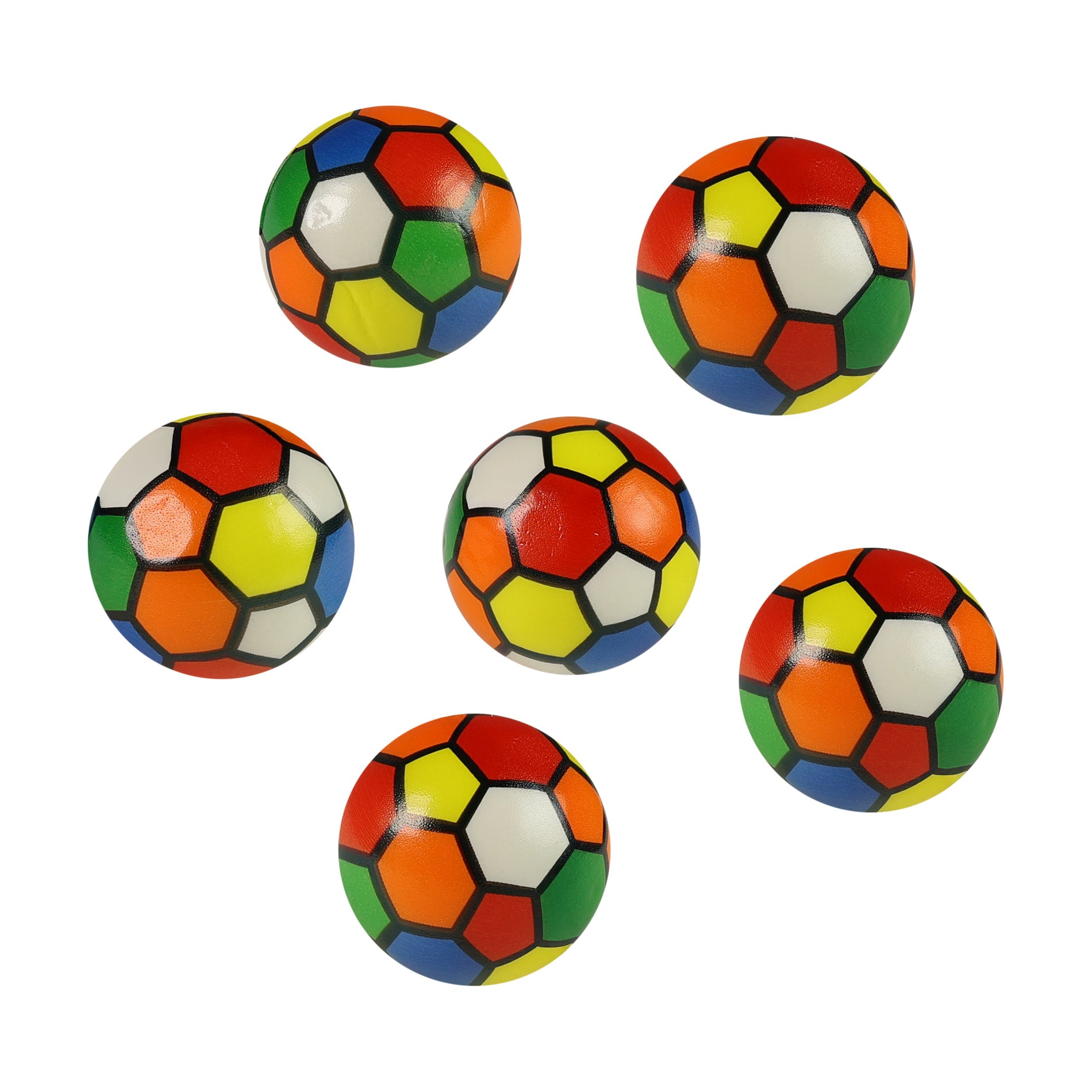 Colourful foam ball 6 cm, pack of 12