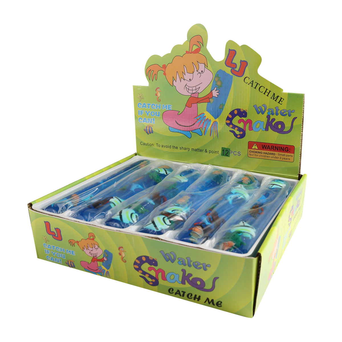 Water snake fidget toy with sea creatures