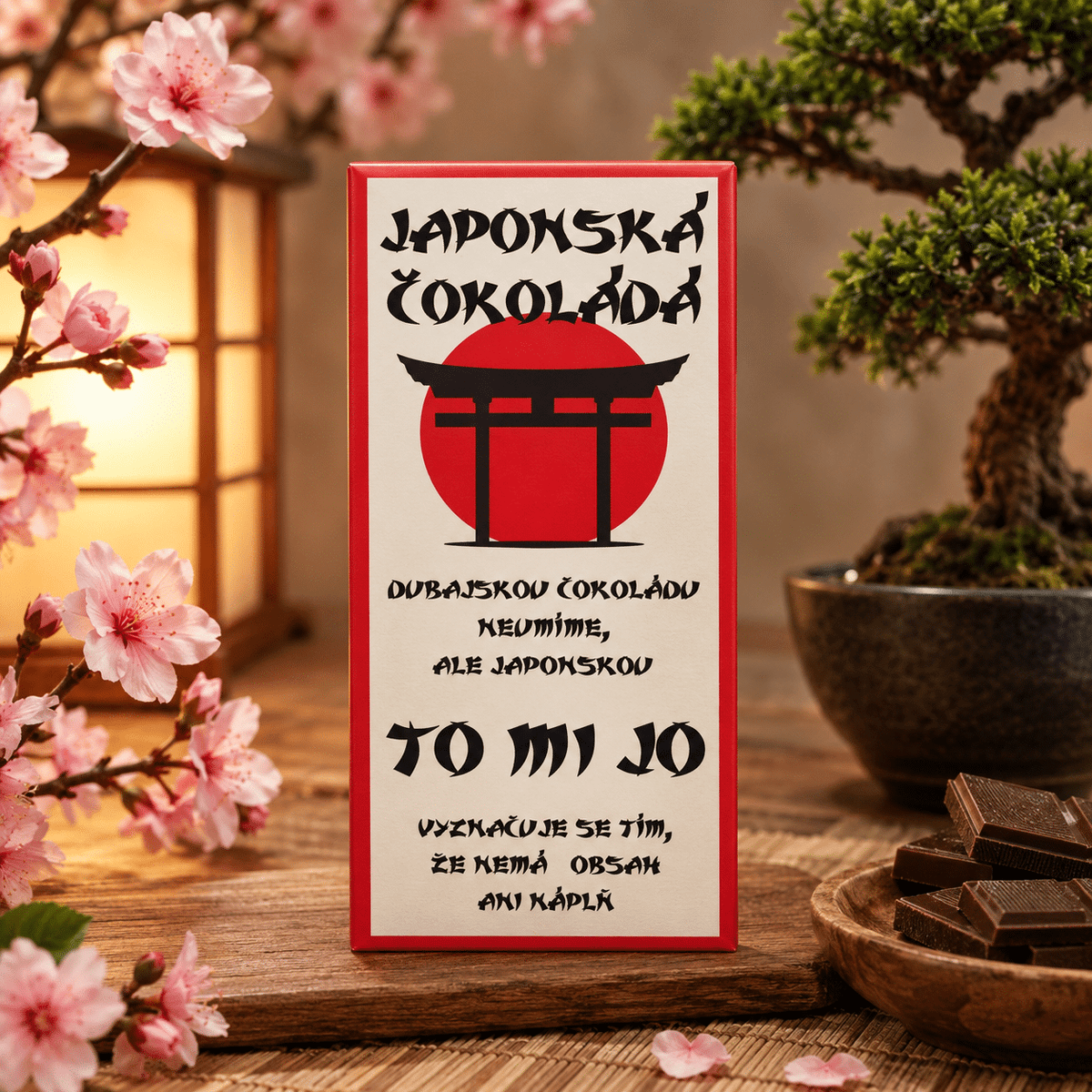 Japanese Milk Chocolate Gift Bar – 100 g