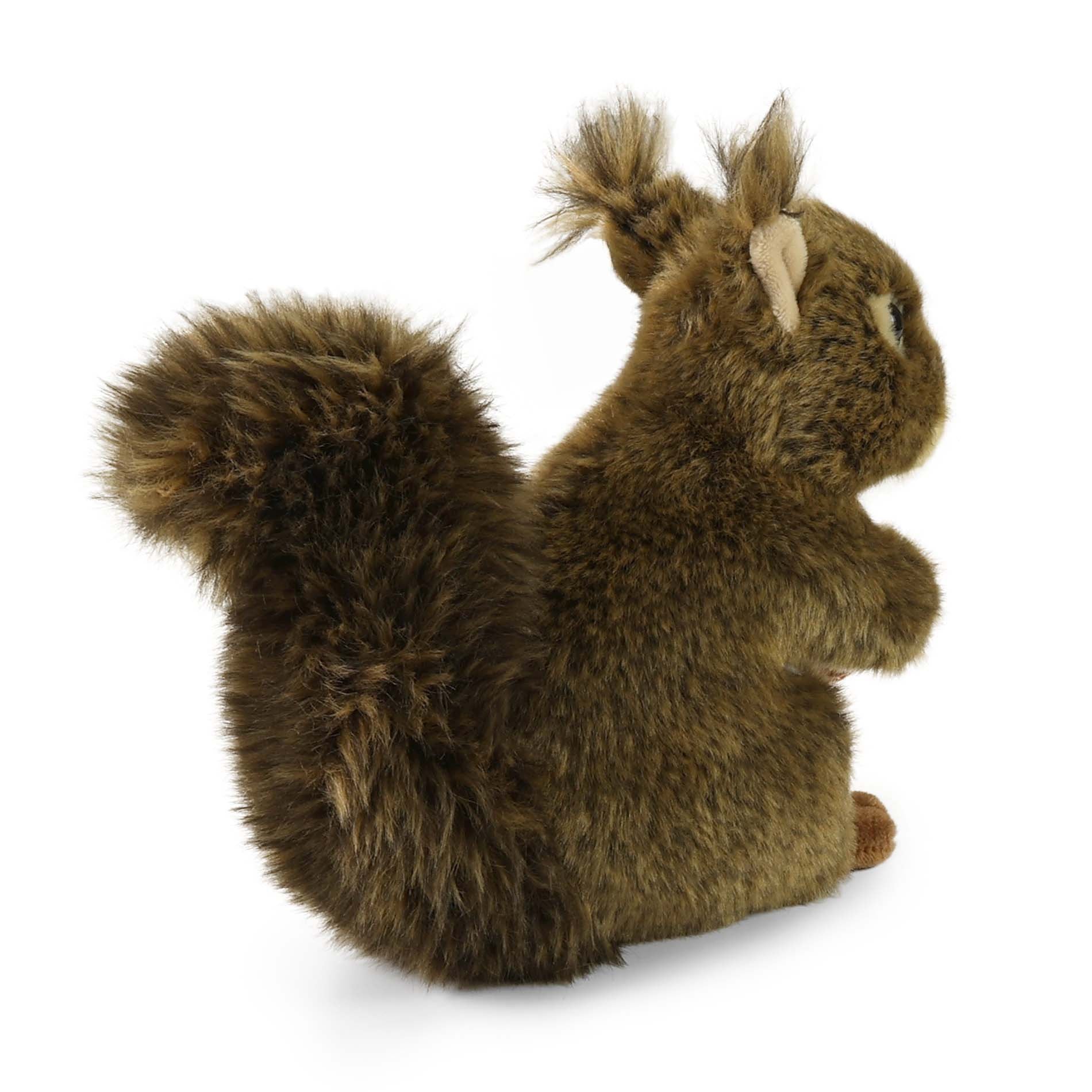 Eco-friendly plush squirrel with nut 17 cm