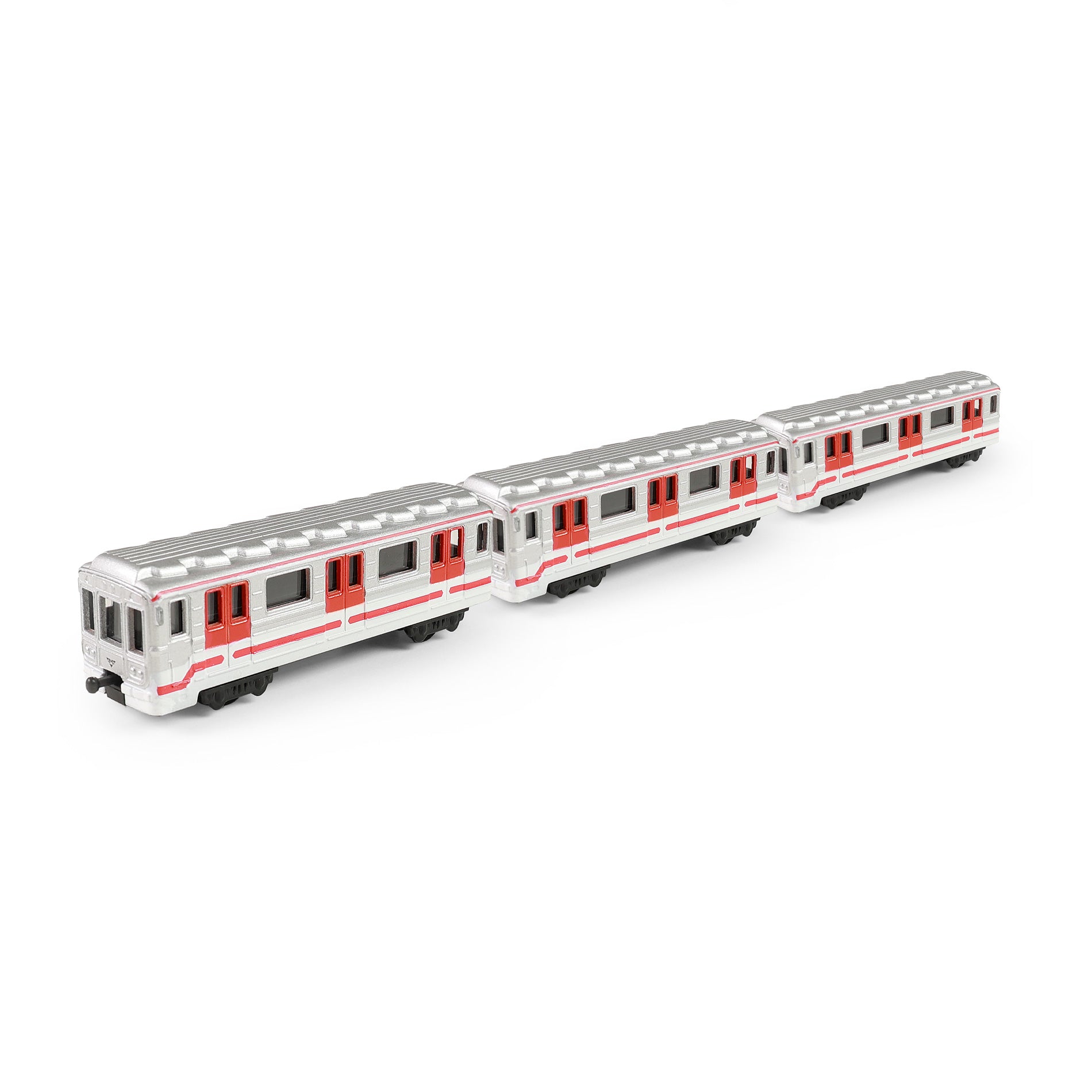 Prague Metro metal train set mini 8 cm / Pražské metro
