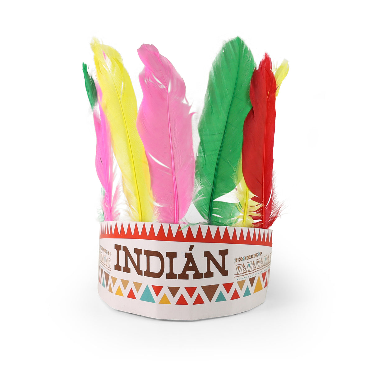 Indian headdress with Czech print