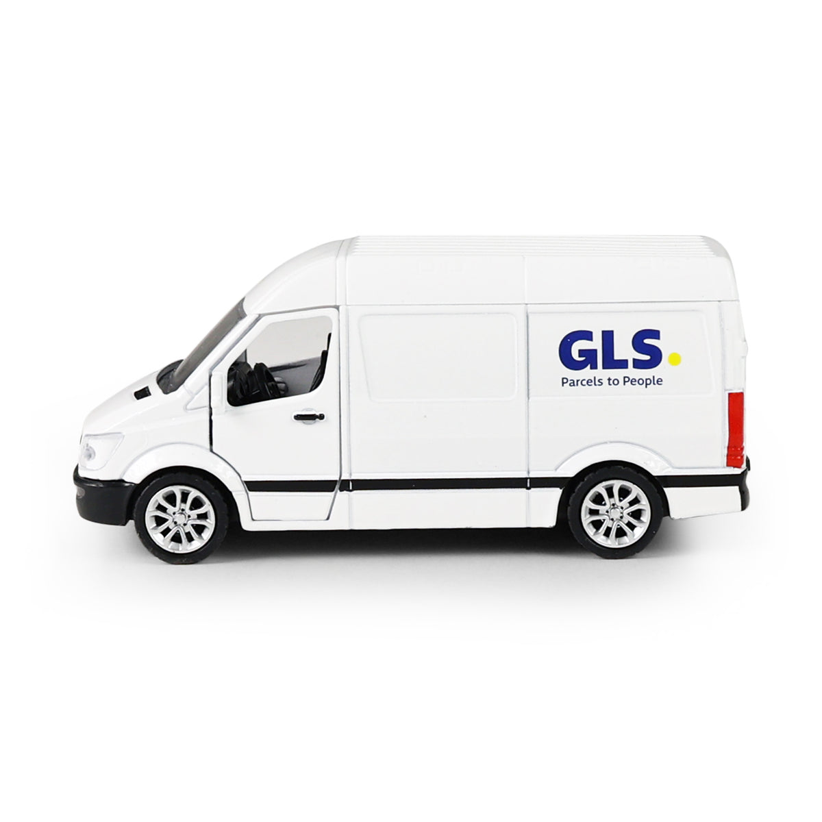 Metal GLS delivery van with opening doors 12 cm
