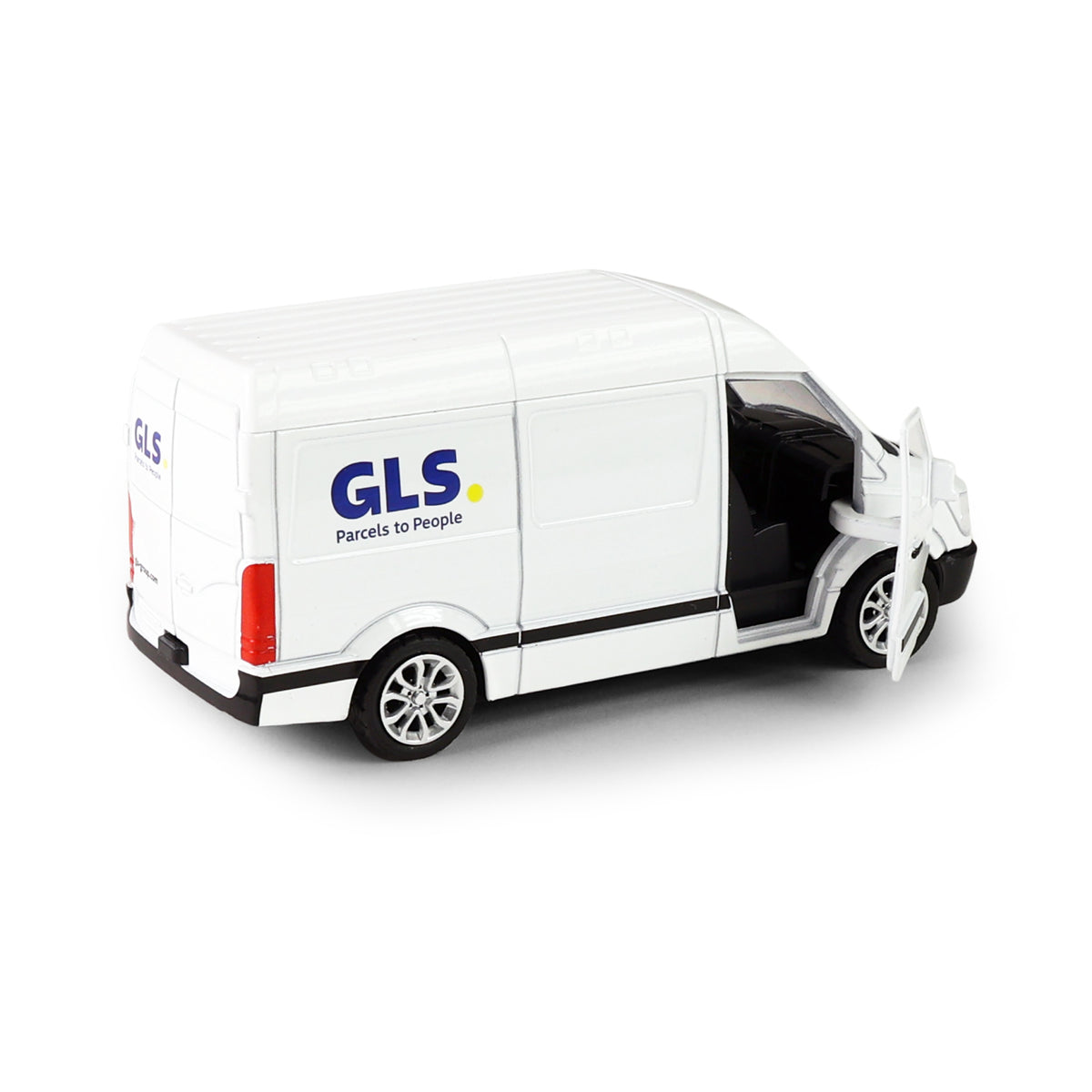 Metal GLS delivery van with opening doors 12 cm