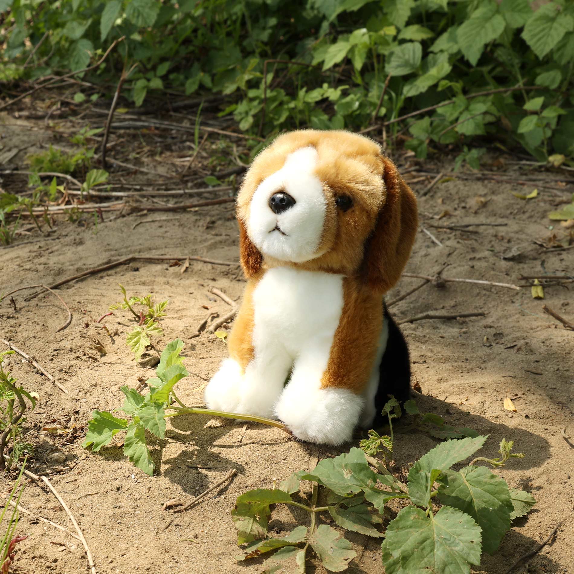 Plush dog beagle 20 cm eco-friendly