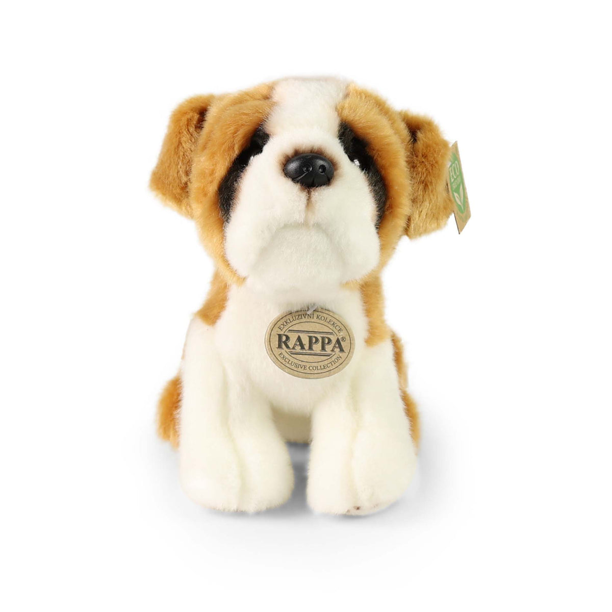Plush dog St Bernard 20 cm eco-friendly