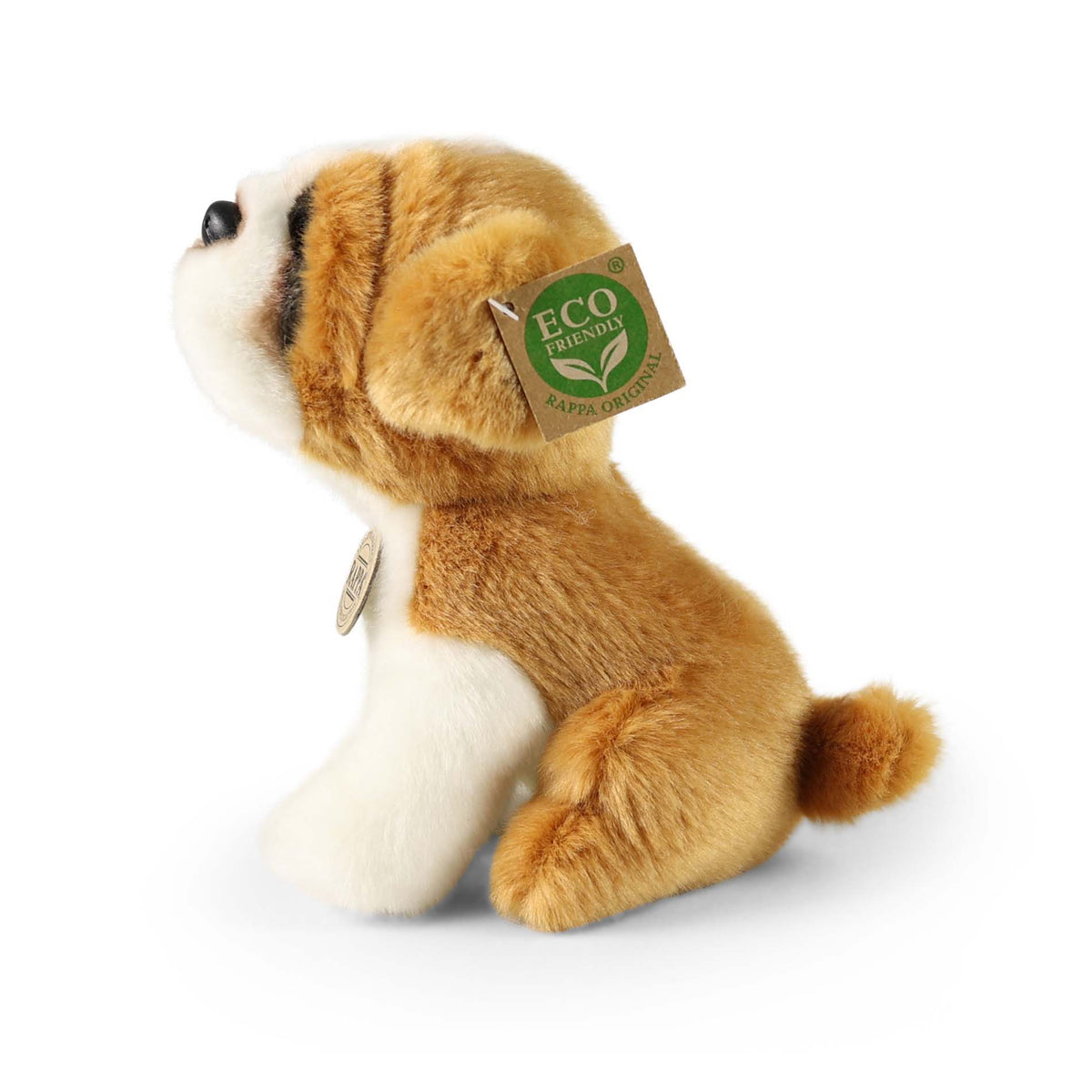 Plush dog St Bernard 20 cm eco-friendly