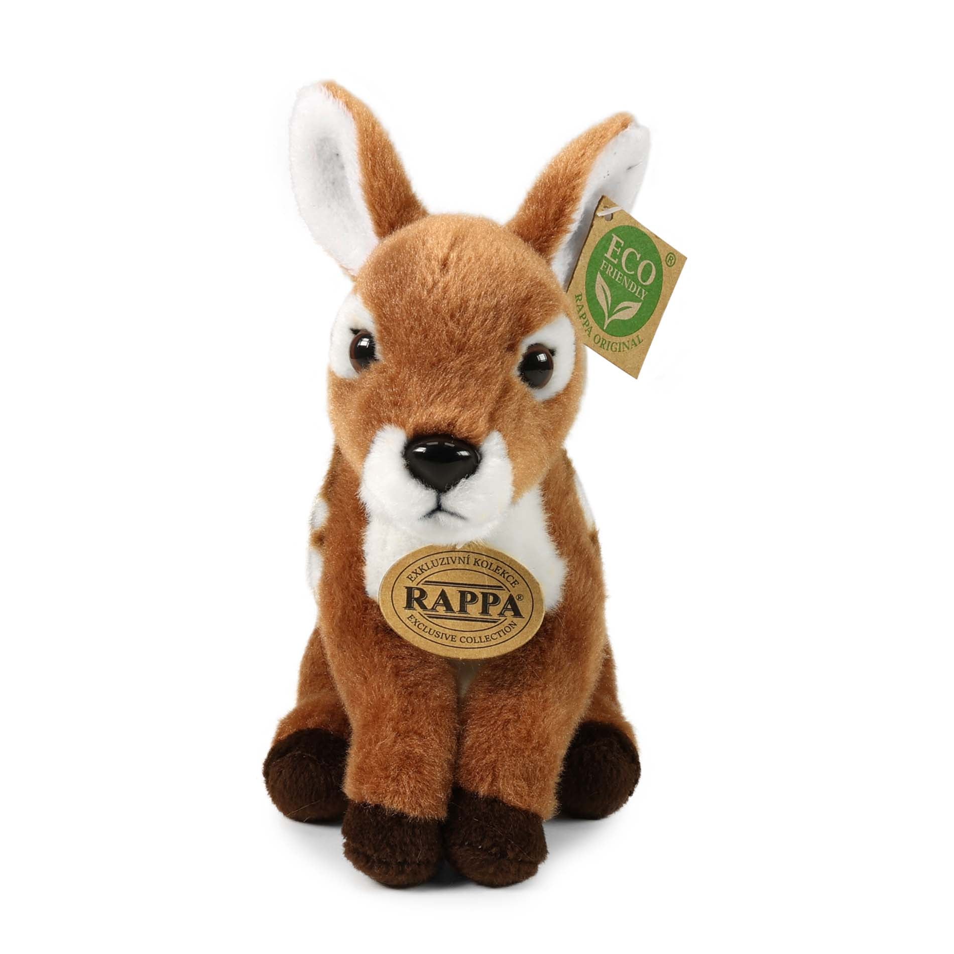 Plush sitting fawn 20 cm, eco-friendly