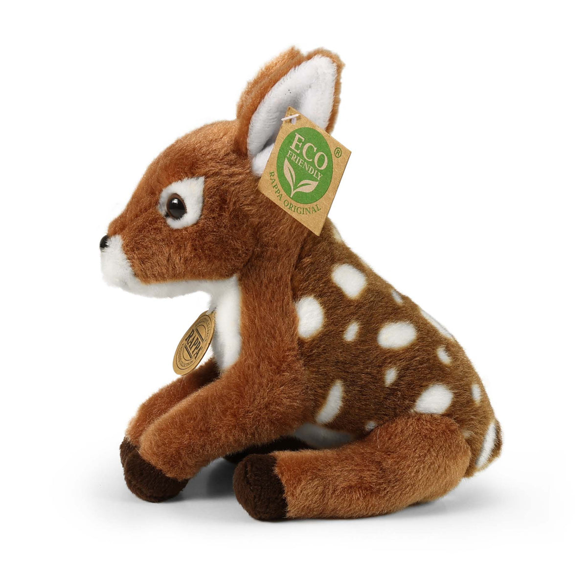 Plush sitting fawn 20 cm, eco-friendly
