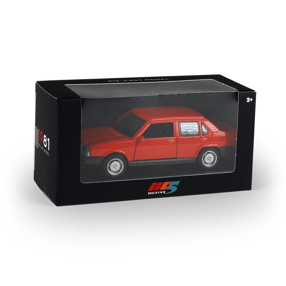 Metal and plastic retro toy car 13 cm