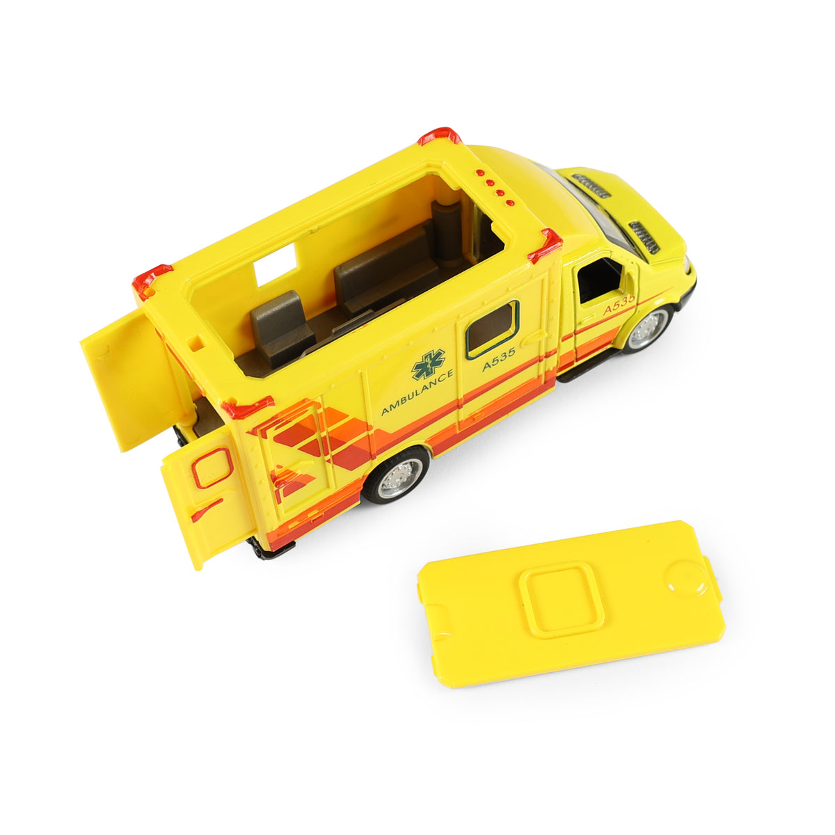 Toy ambulance metal and plastic 10 cm
