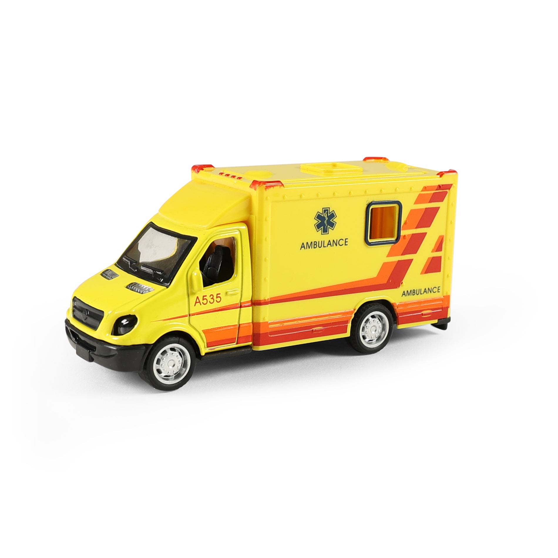 Toy ambulance metal and plastic 10 cm