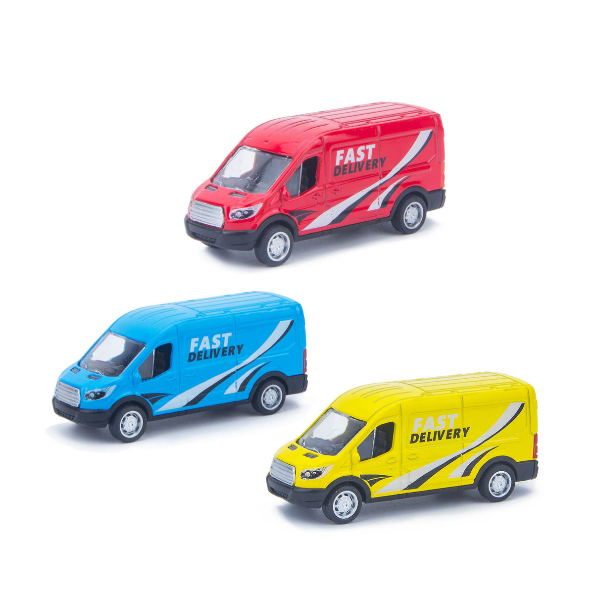 Metal and plastic toy van