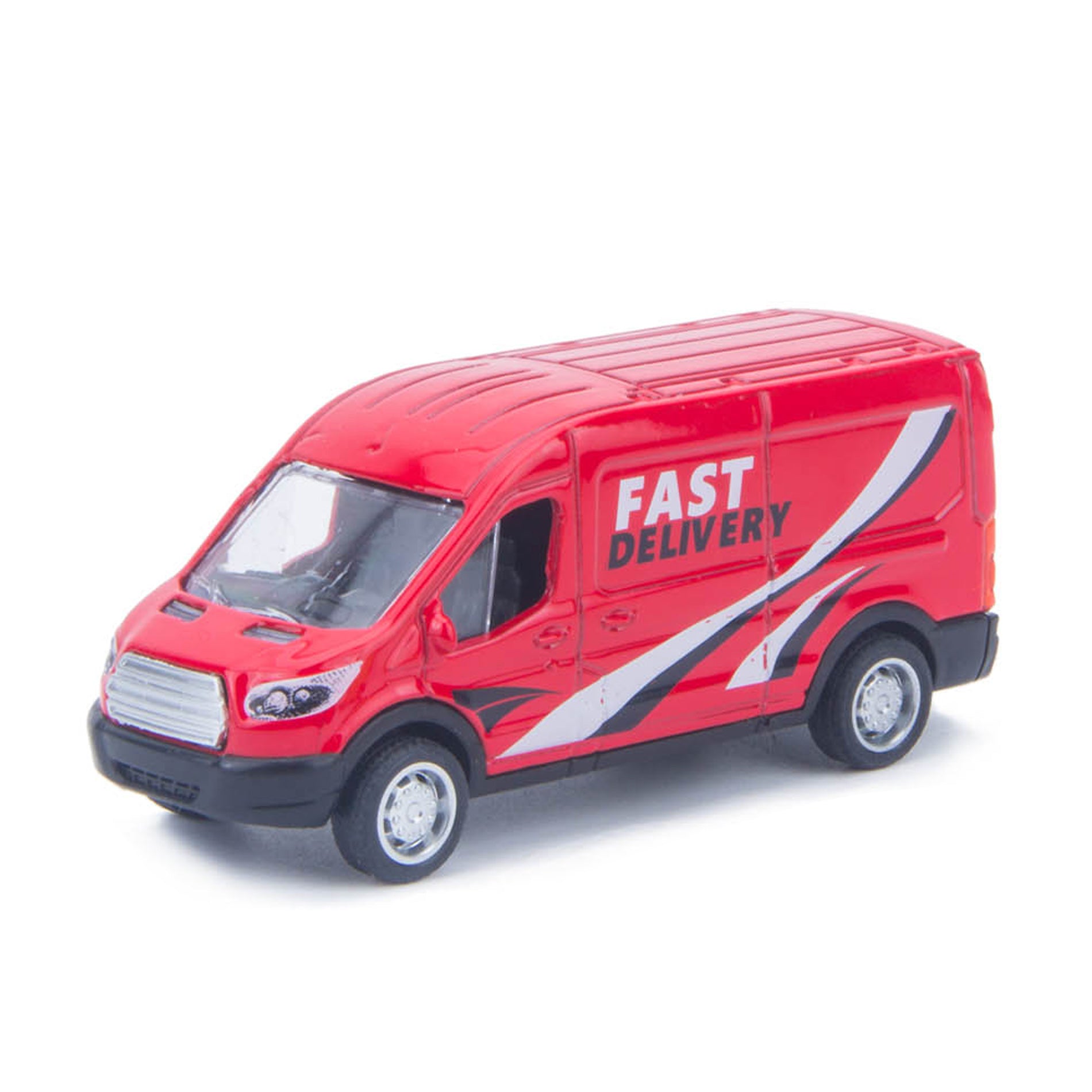 Metal and plastic toy van