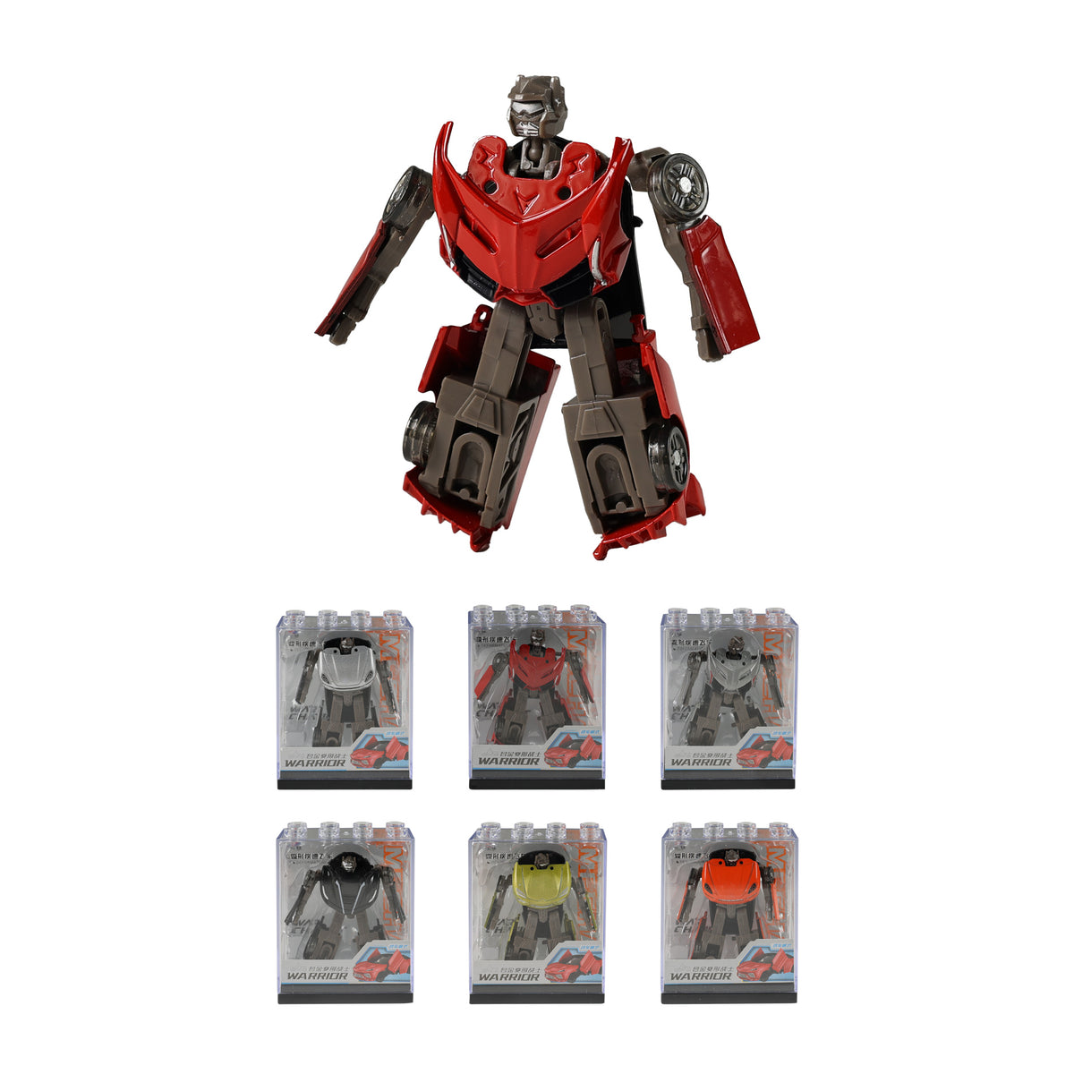 Transforming robot car metal/plastic 9 cm