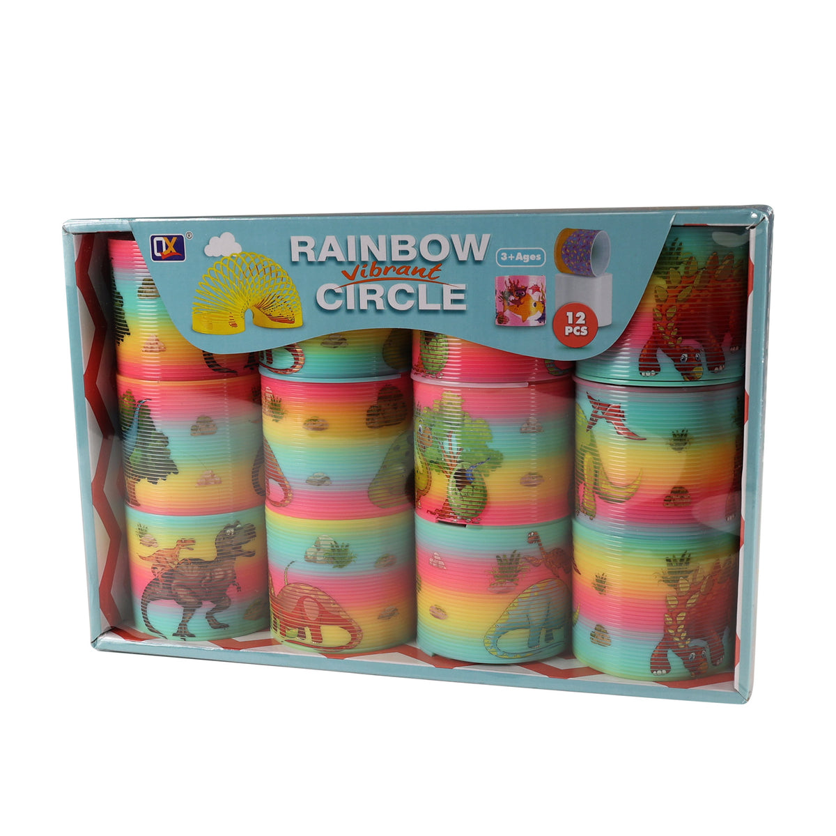 Dinosaur magic spring toy, 12 pcs