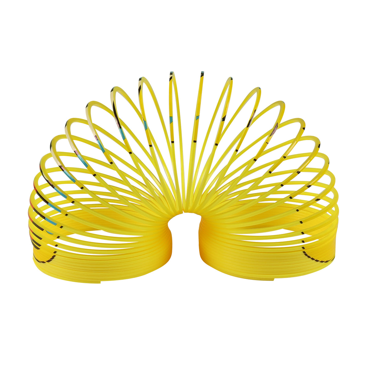 Yellow magic spring with smiley face, 12 pcs