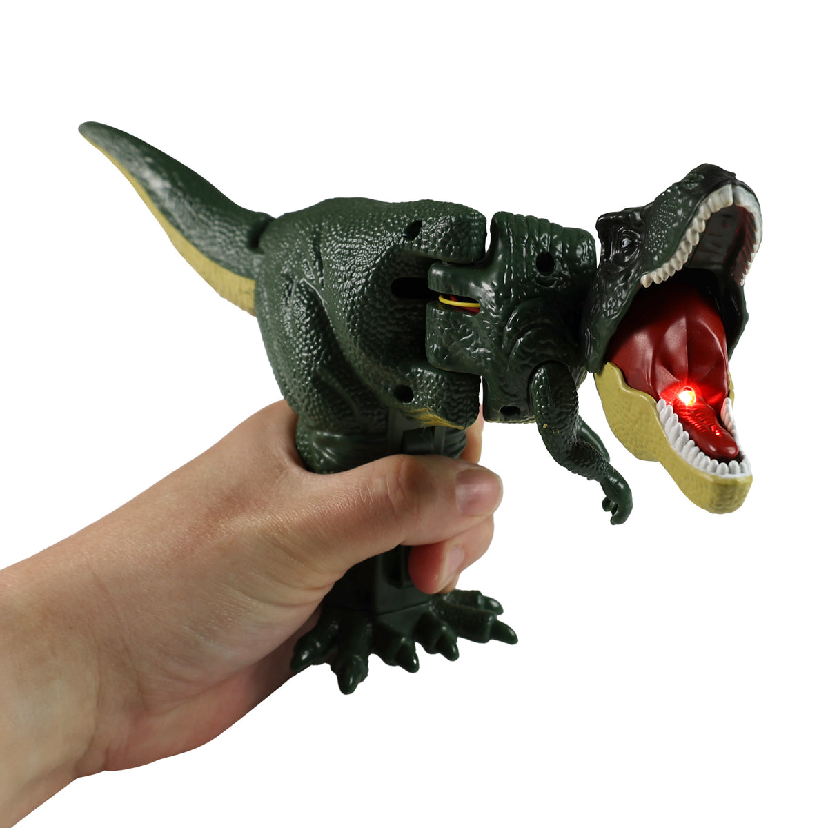 Moving T-Rex dinosaur toy with sound and light