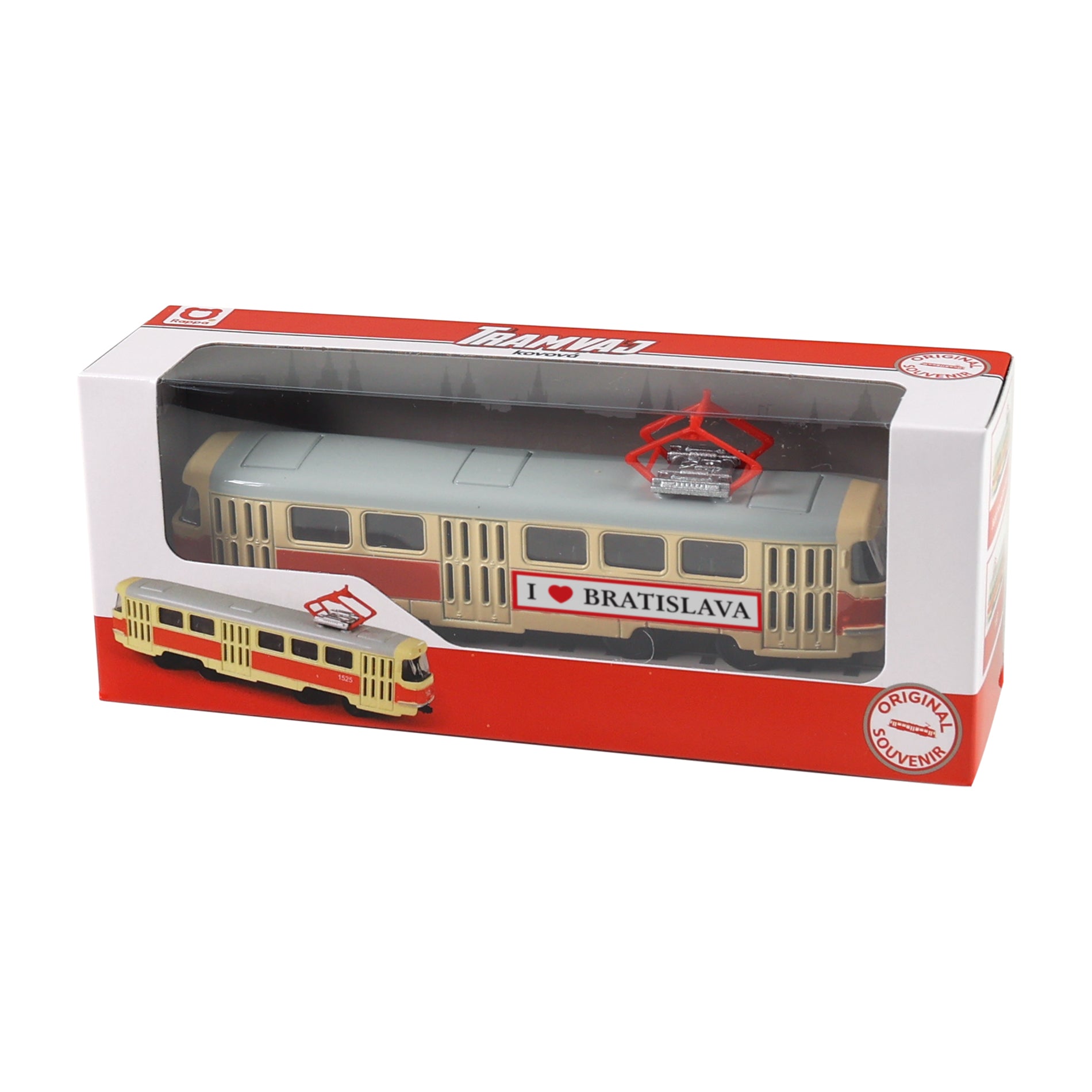 Metal retro tram Bratislava 16 cm