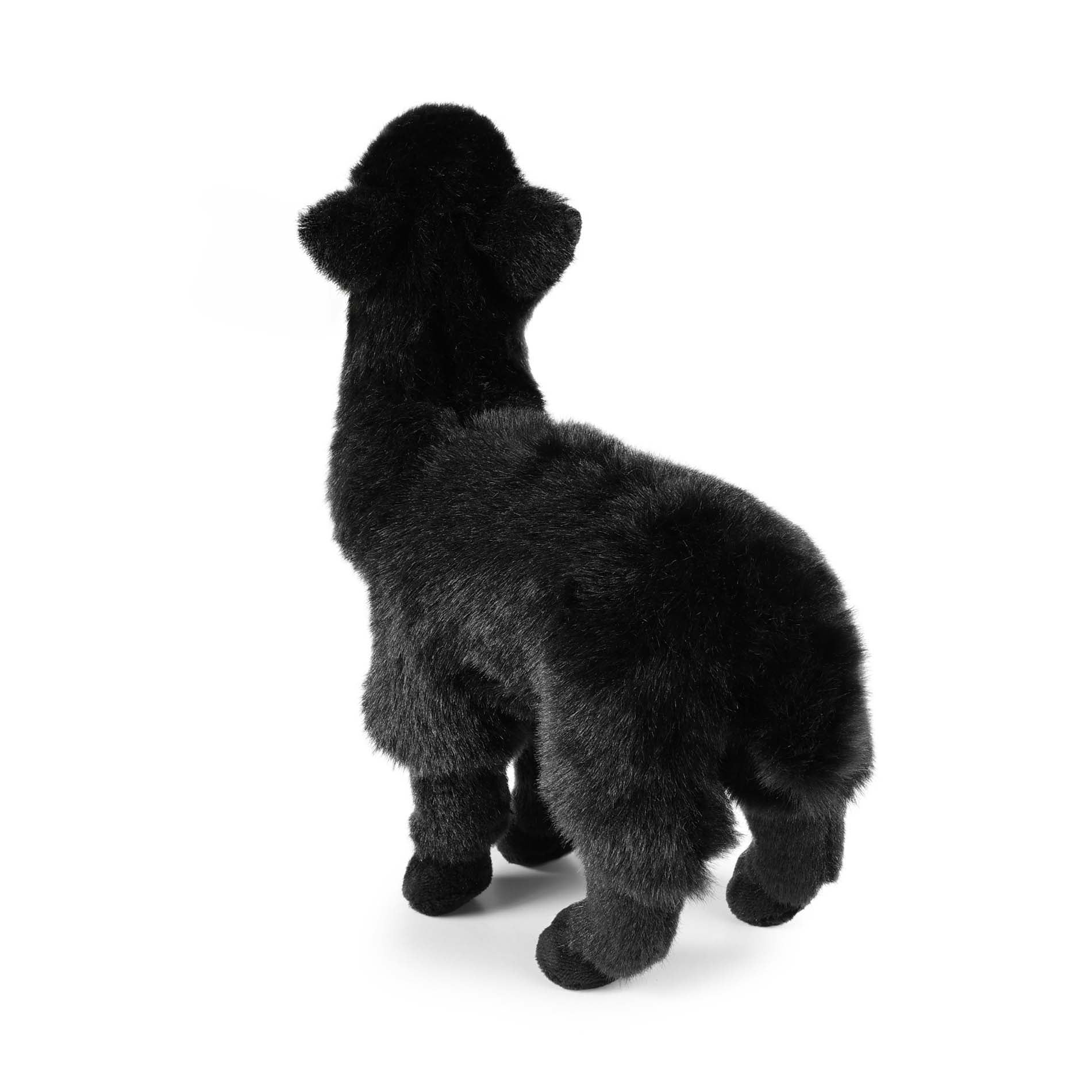 Black Alpaca Llama Plush Toy 23 cm