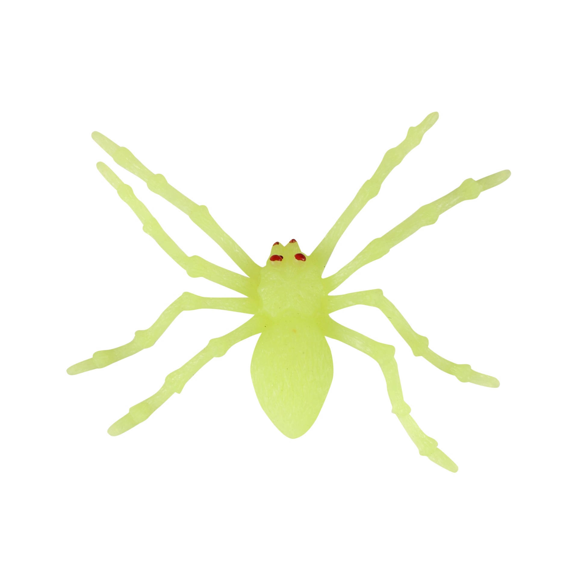 Glow-in-the-dark spider decorations 2 pcs