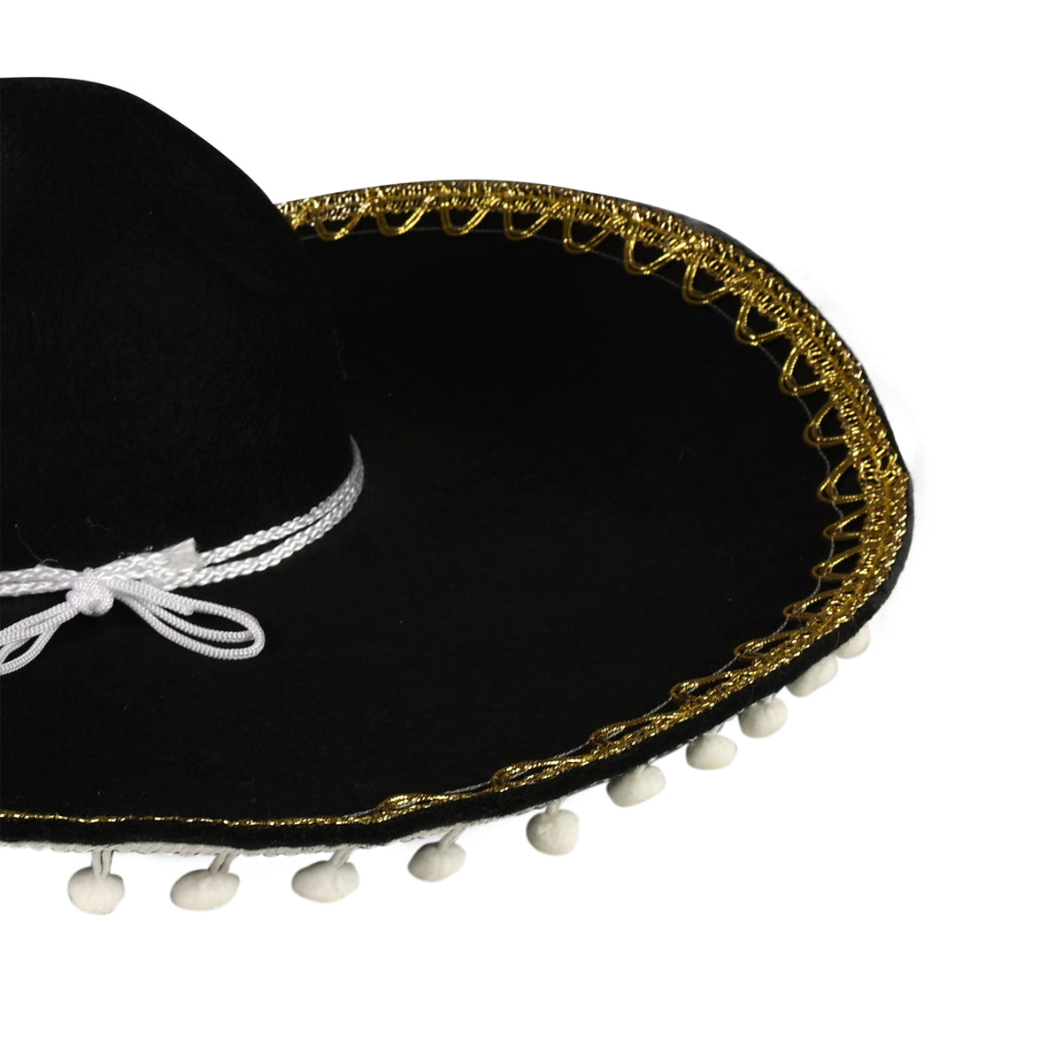 Black Mexican sombrero hat for adults