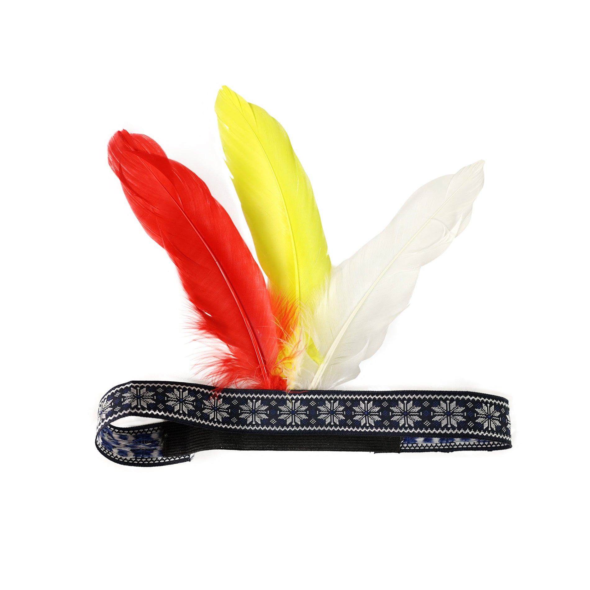 Indian-style feather headband for adults