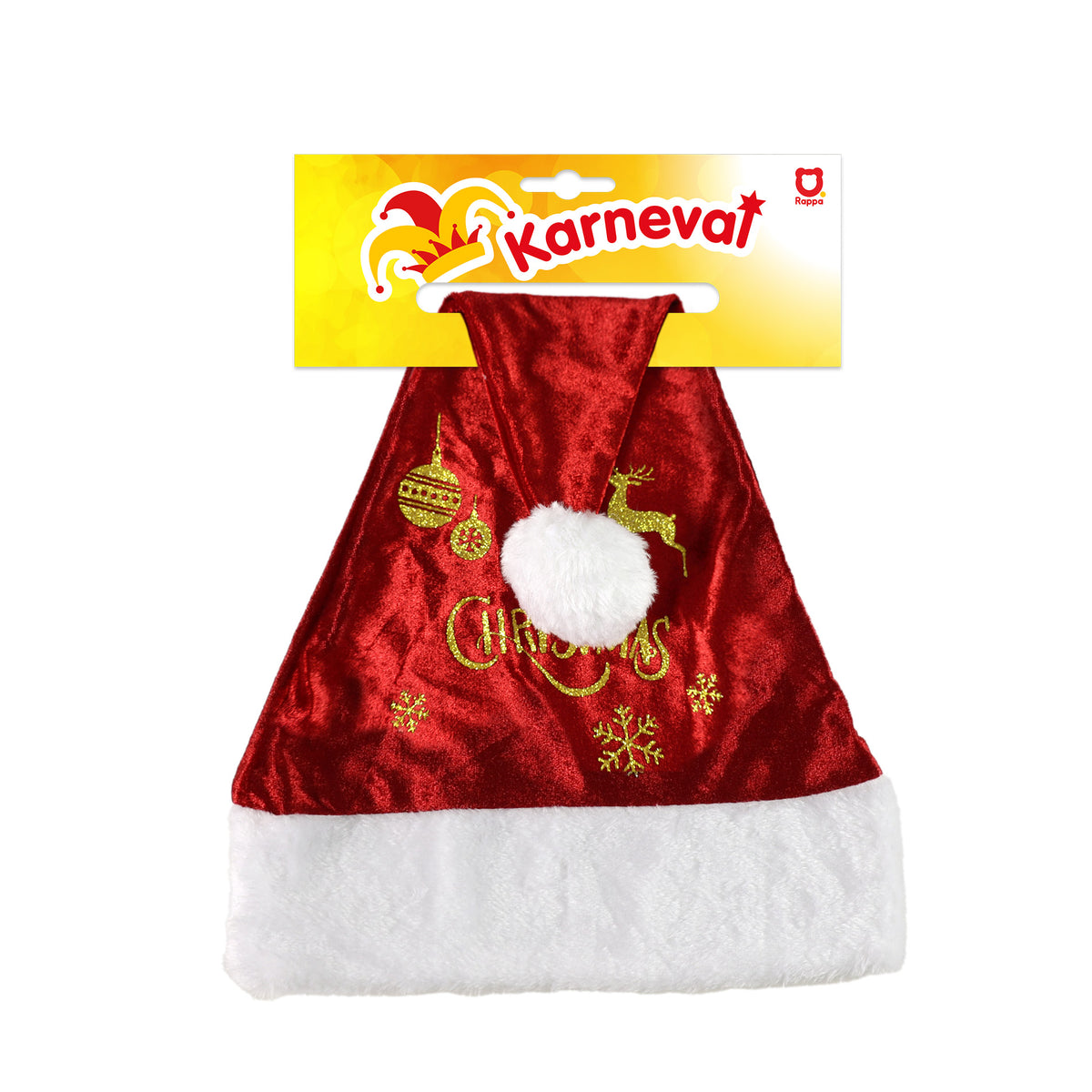 Red Christmas hat with print