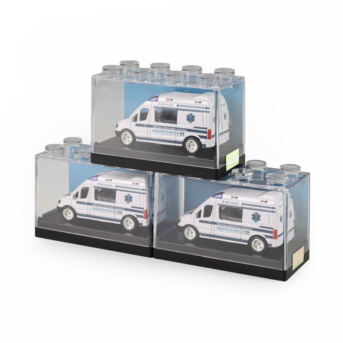 Metal ambulance Ostrava City Hospital 7 cm / Městská nemocnice Ostrava
