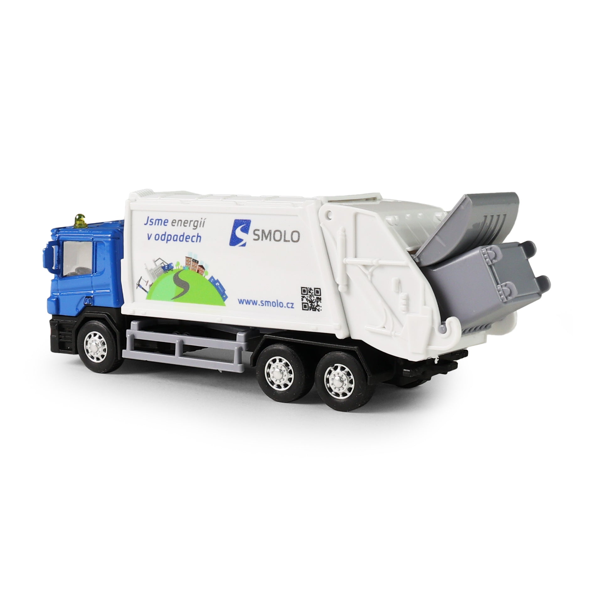 SMOLO metal garbage truck 15 cm
