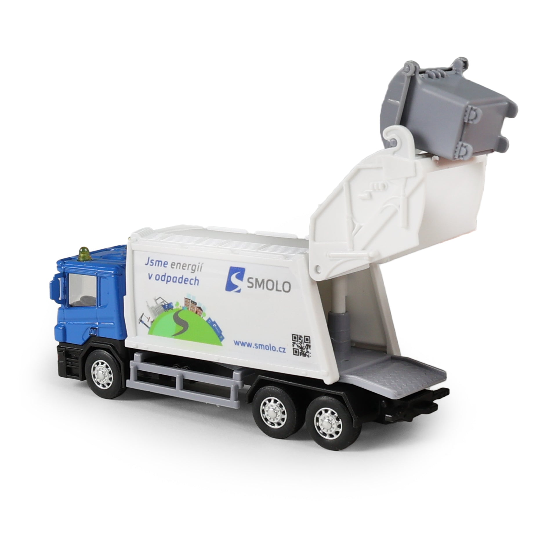 SMOLO metal garbage truck 15 cm