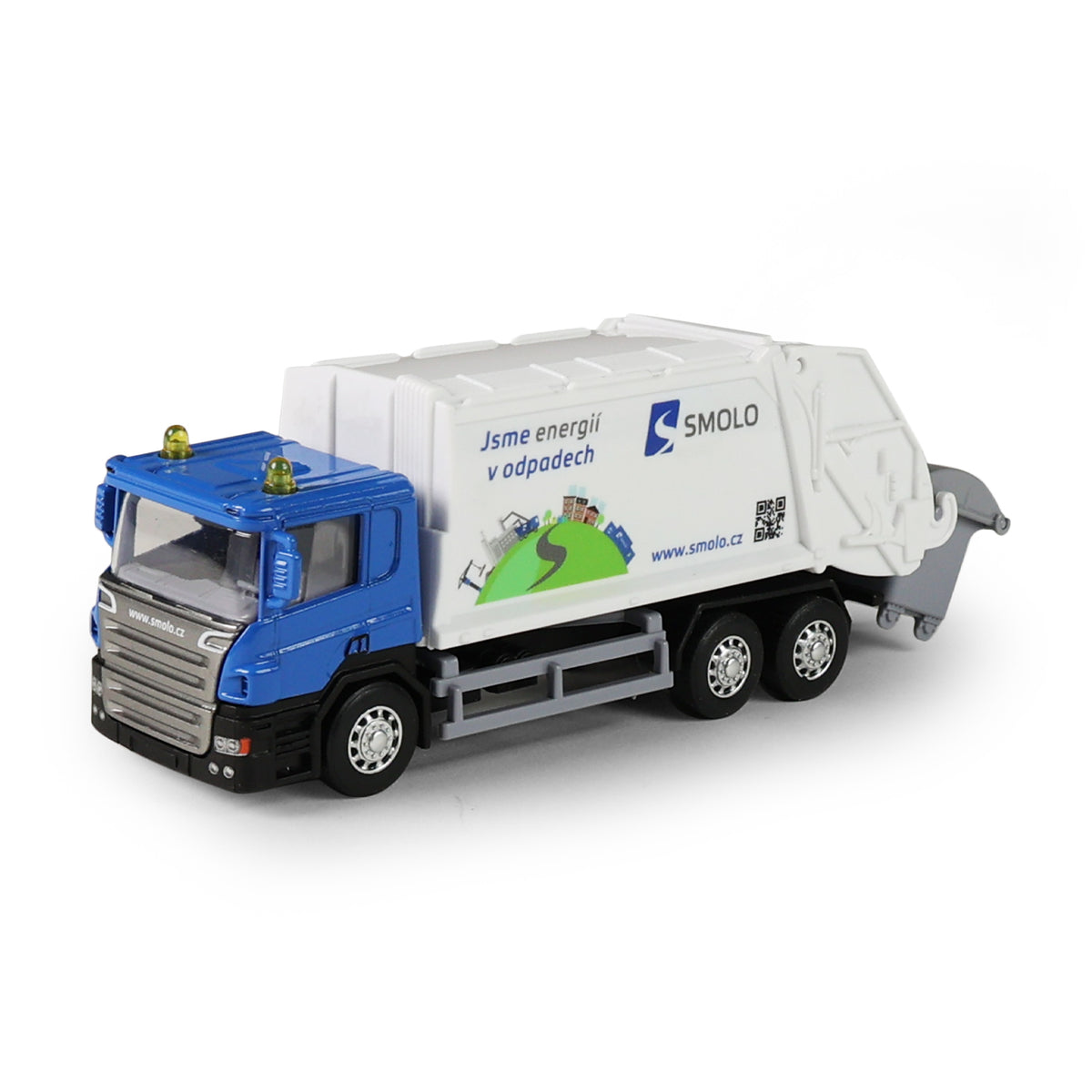 SMOLO metal garbage truck 15 cm