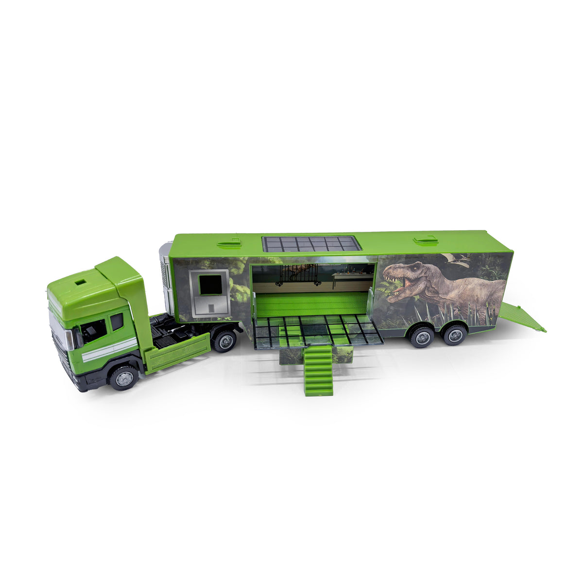Metal and plastic dinosaur truck 32 cm