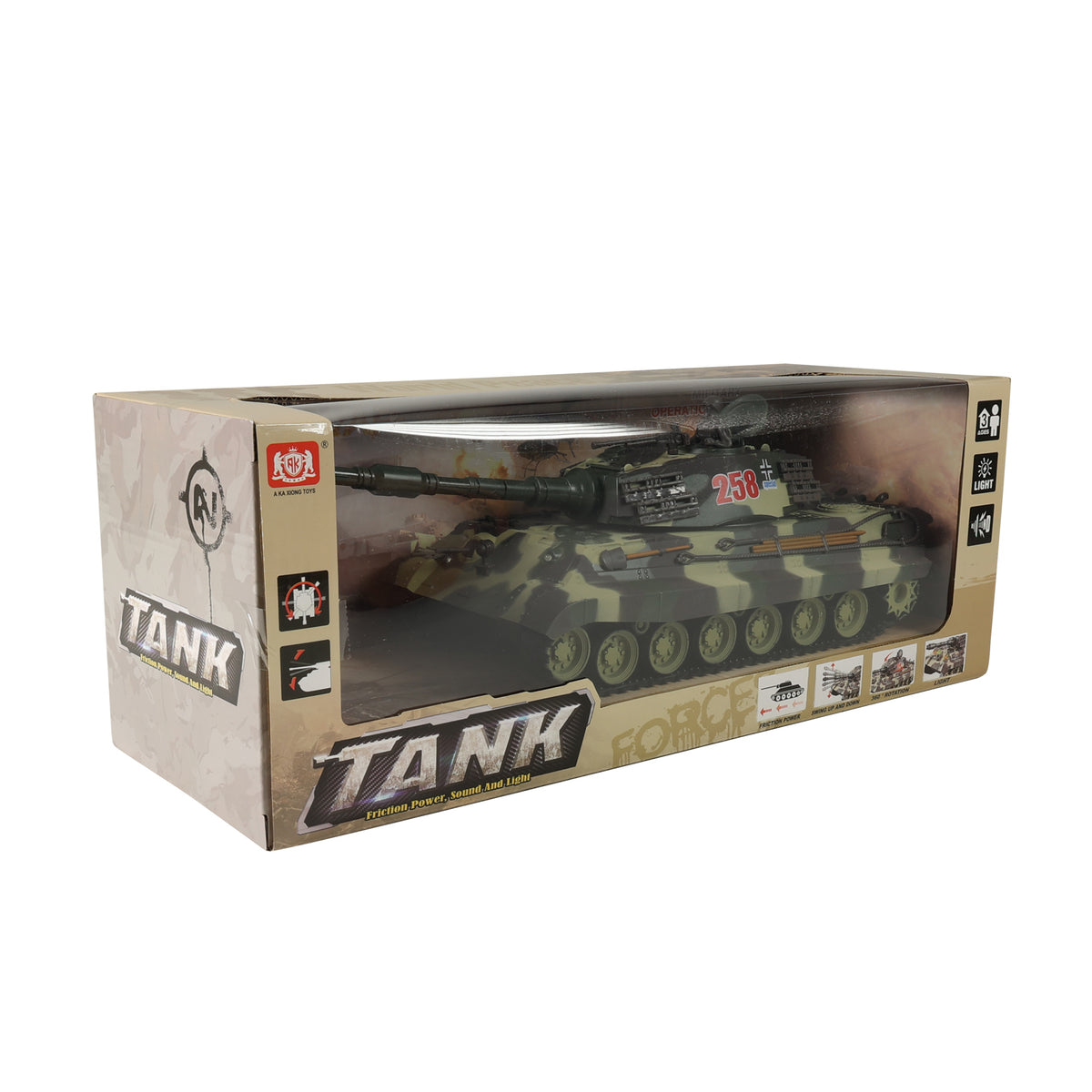 Toy tank with lights and sound 38 cm